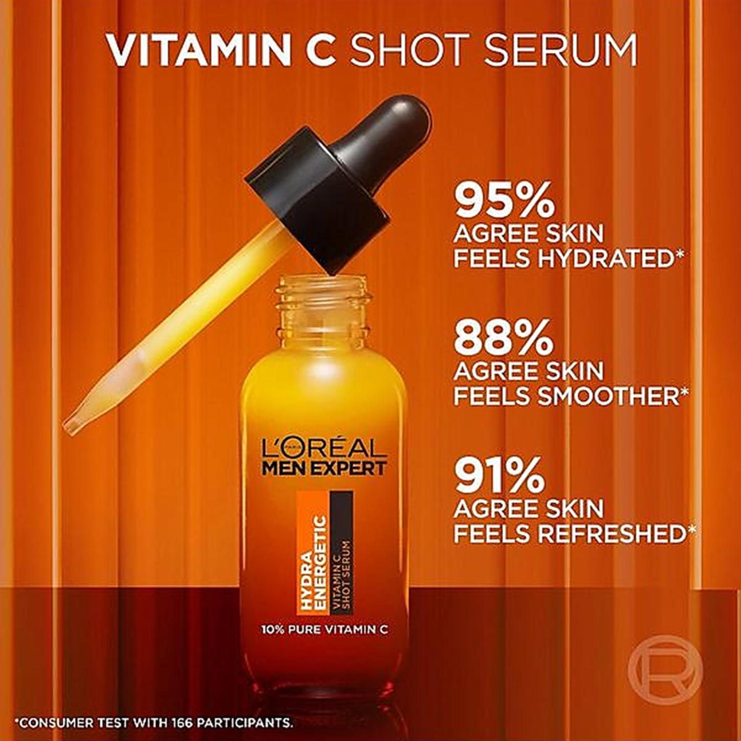 L’oreal Men Expert Hydra Energetic PURE VITAMIN C SHOT SERUM 30ML เซรั่มวิตามินซีเข้มข้นสูตรใหม่ล่าสุดสำหรับผิวหน้าผู้ชายสินค้านำเข้าจากออสเตรเลียพร้อมส่ง