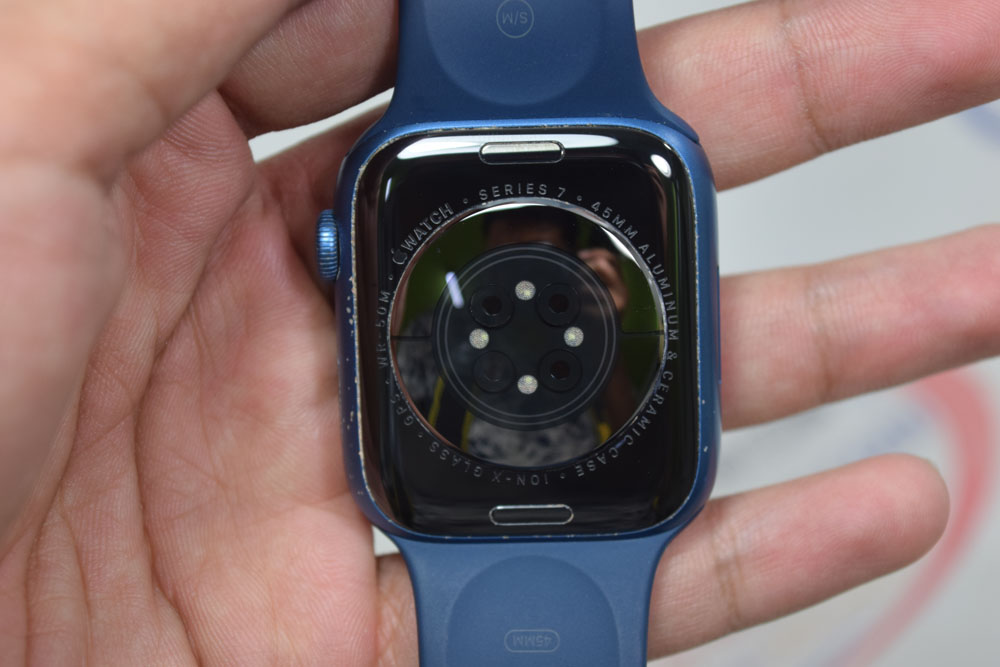 ขายถูกกว่า Apple Watch S7 GPS 45mm Blue Aluminum แบตดี 84% ครบกล่อง