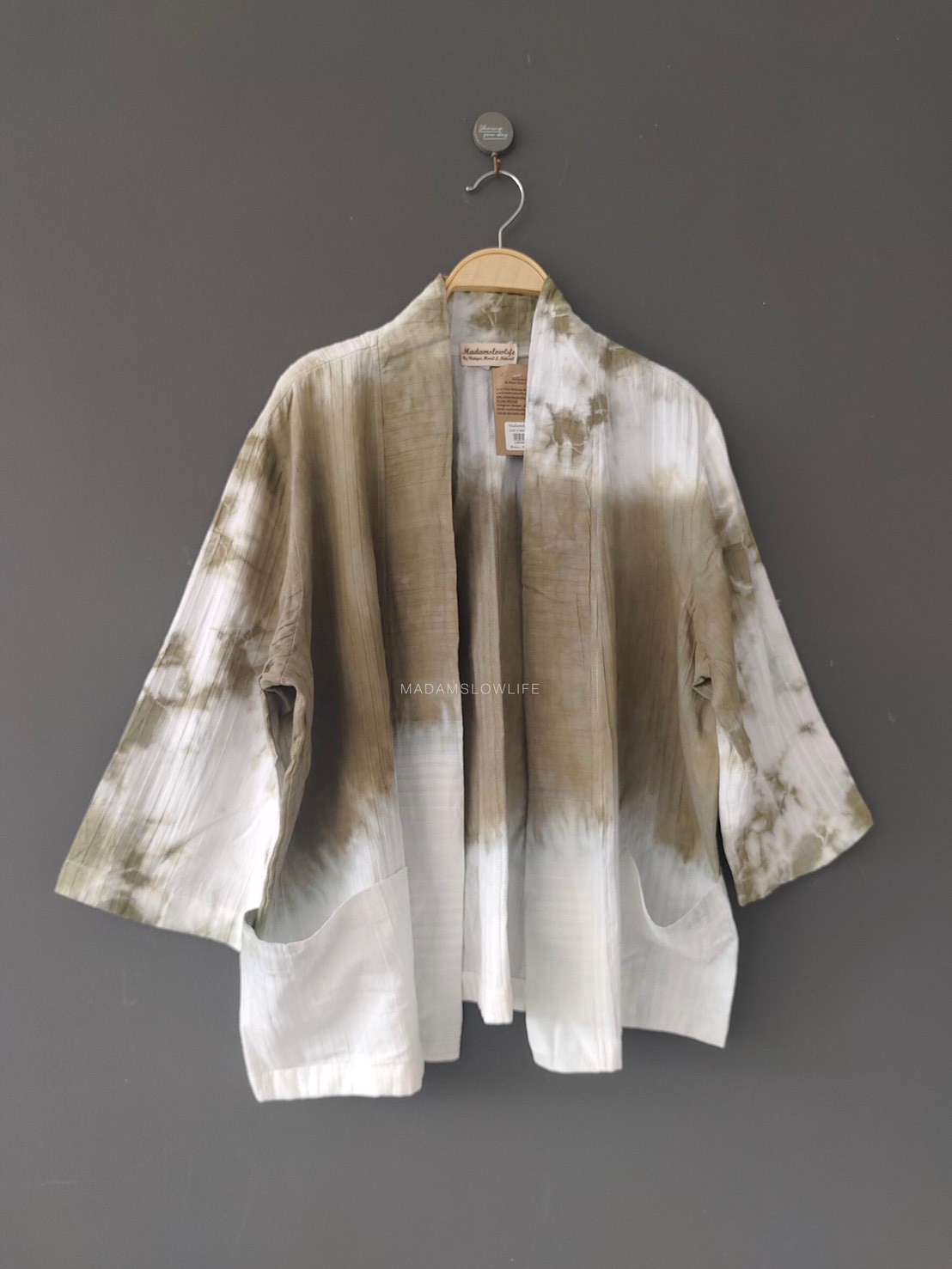 เสื้อคลุมยูกาตะ มี 3 สีคราม น้ำตาล เขียวขี้ม้า size: F