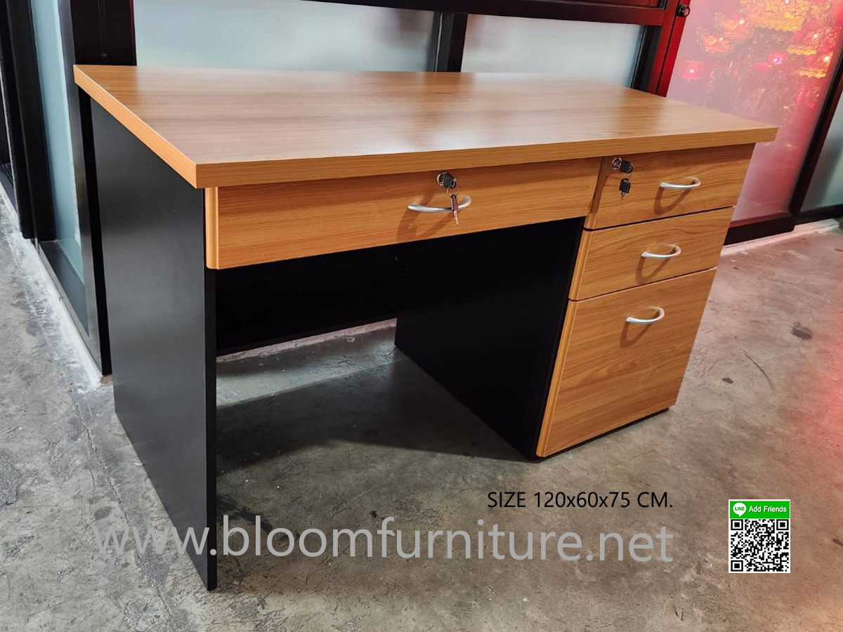 (Promotion ซื้อ 3 ตัวลด 5%) โต๊ะทำงานขนาด 120*60*75 ซม. (Model : T122)