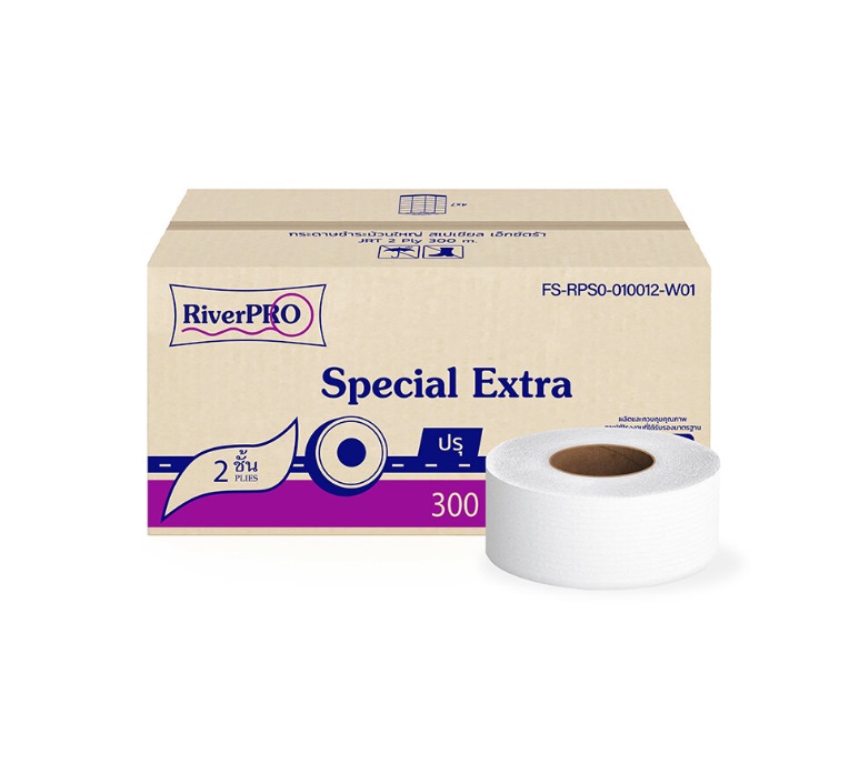 กระดาษชำระม้วนใหญ่ Riverpro Special300