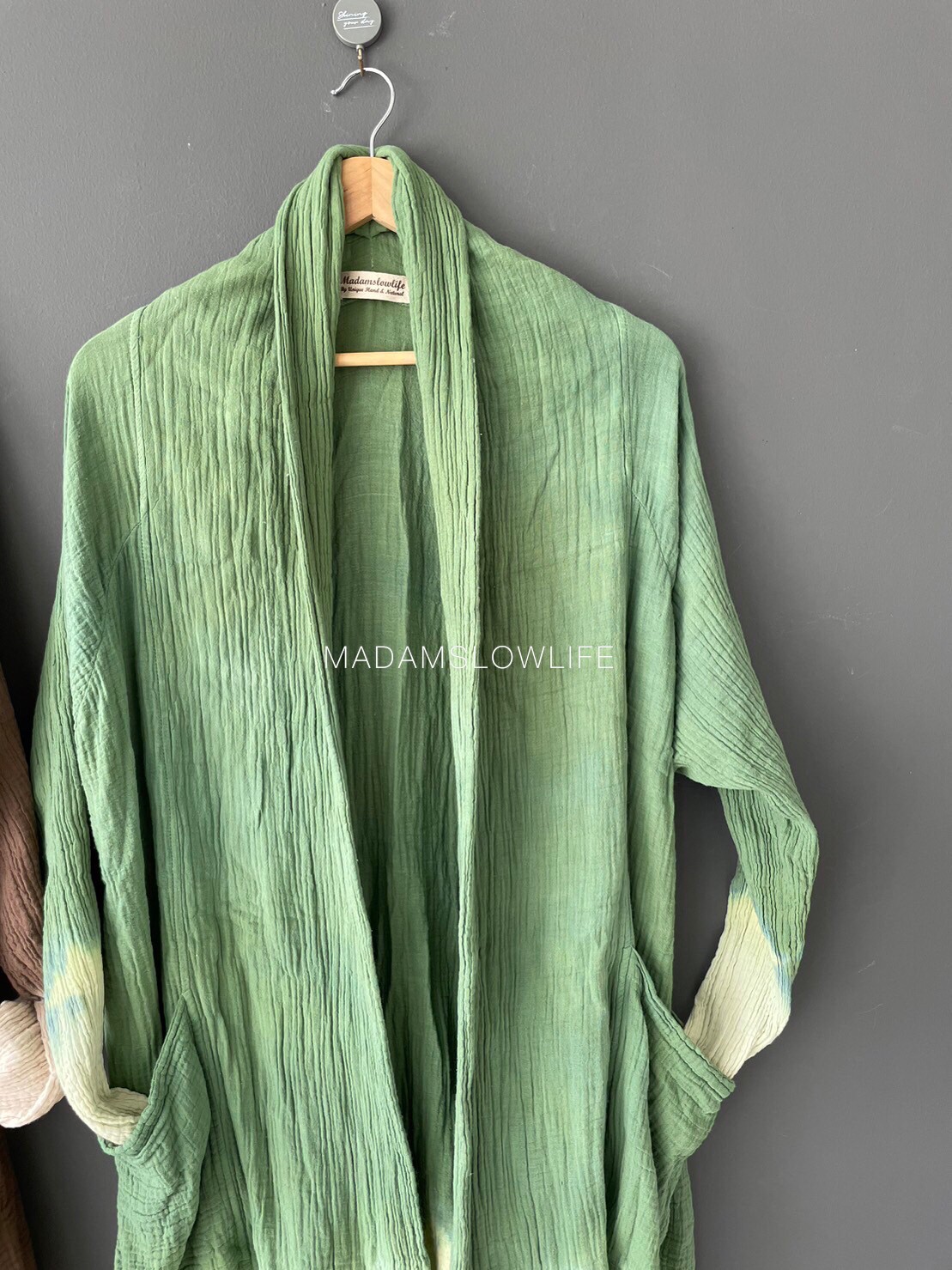 เสื้อคลุม ตัวยาว Over Coat Long เนื้อผ้าคอตตอน Cotton 100% เนื้อผ้านิ่ม Soft touch