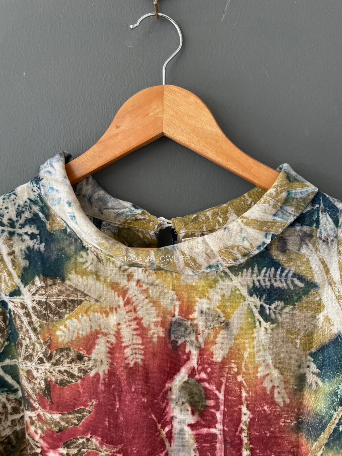 เสื้อลินิน ECO Print Size อก 42 นิ้ว