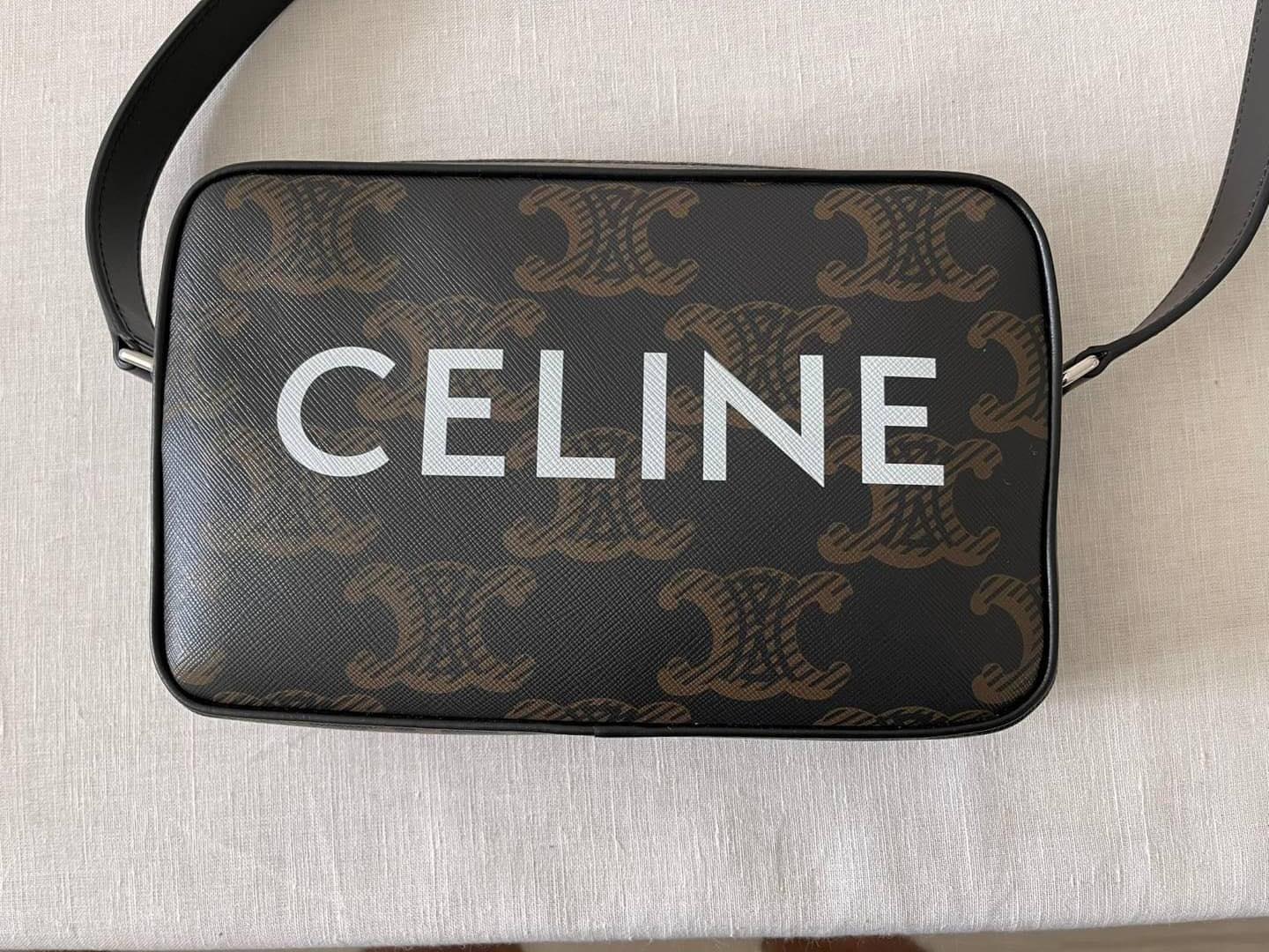 New Celine Triomphe Logo-Printed Camera Bag
