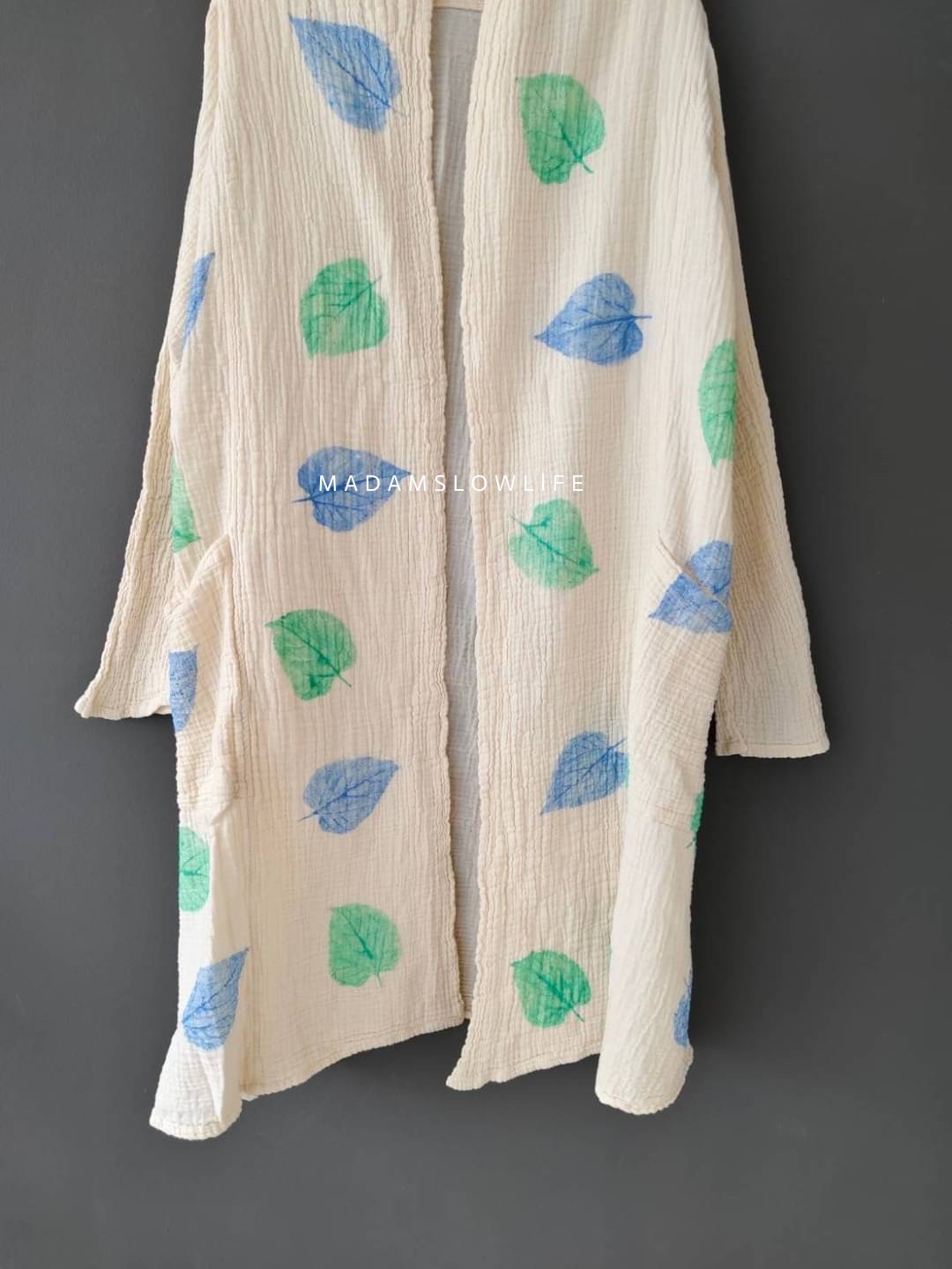 เสื้อคลุม ตัวยาว Over Coat Long เนื้อผ้าคอตตอน Cotton 100% เนื้อผ้านิ่ม Soft touch