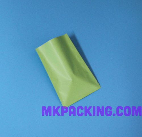 ถุงซีล 3 ด้าน -- สีเขียวด้าน