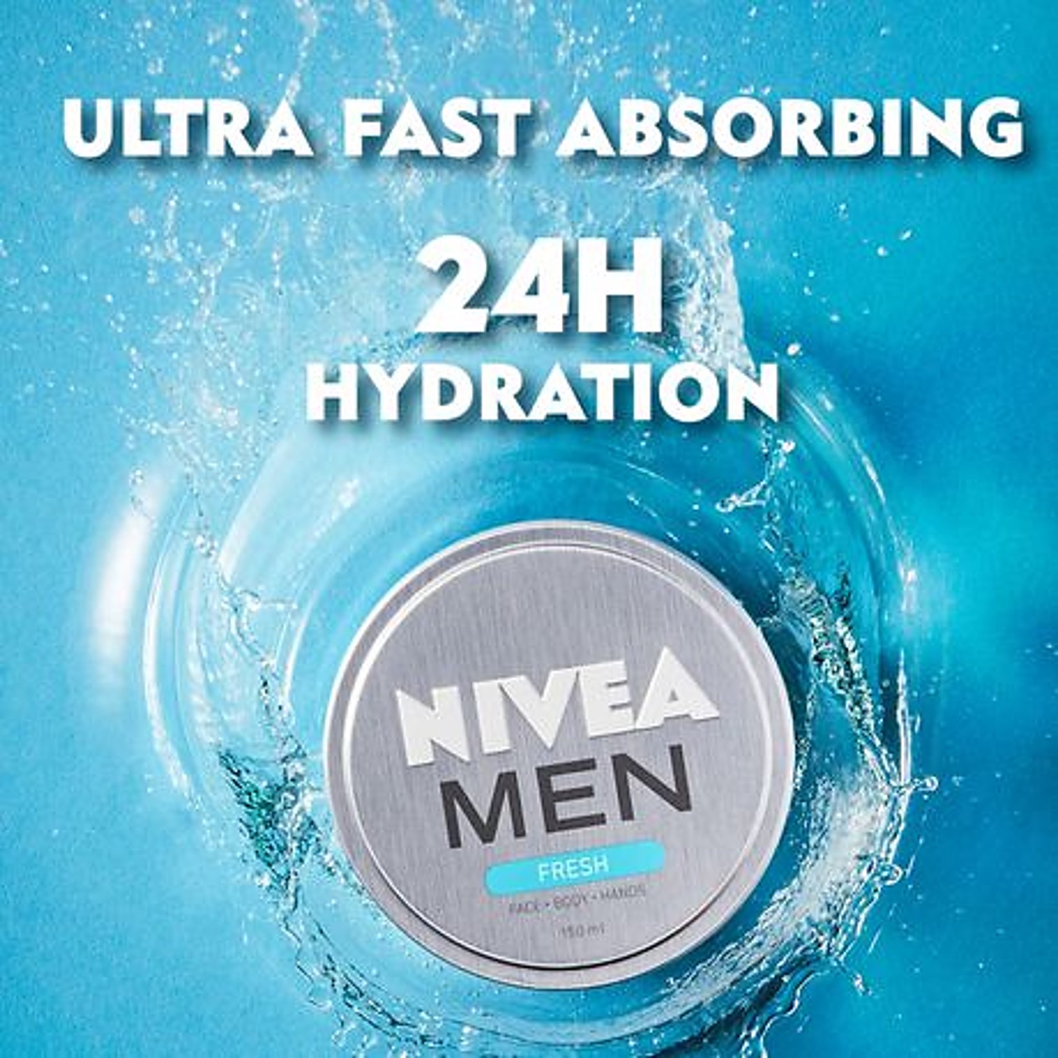 Nivea Men Fresh Face Moisturizer Gel 75ml ครีมเจลมอยซ์เจอร์ไรเซอร์สูตรพิเศษปลุกความสดชื่นให้ผิวหน้าสำหรับผู้ชาย