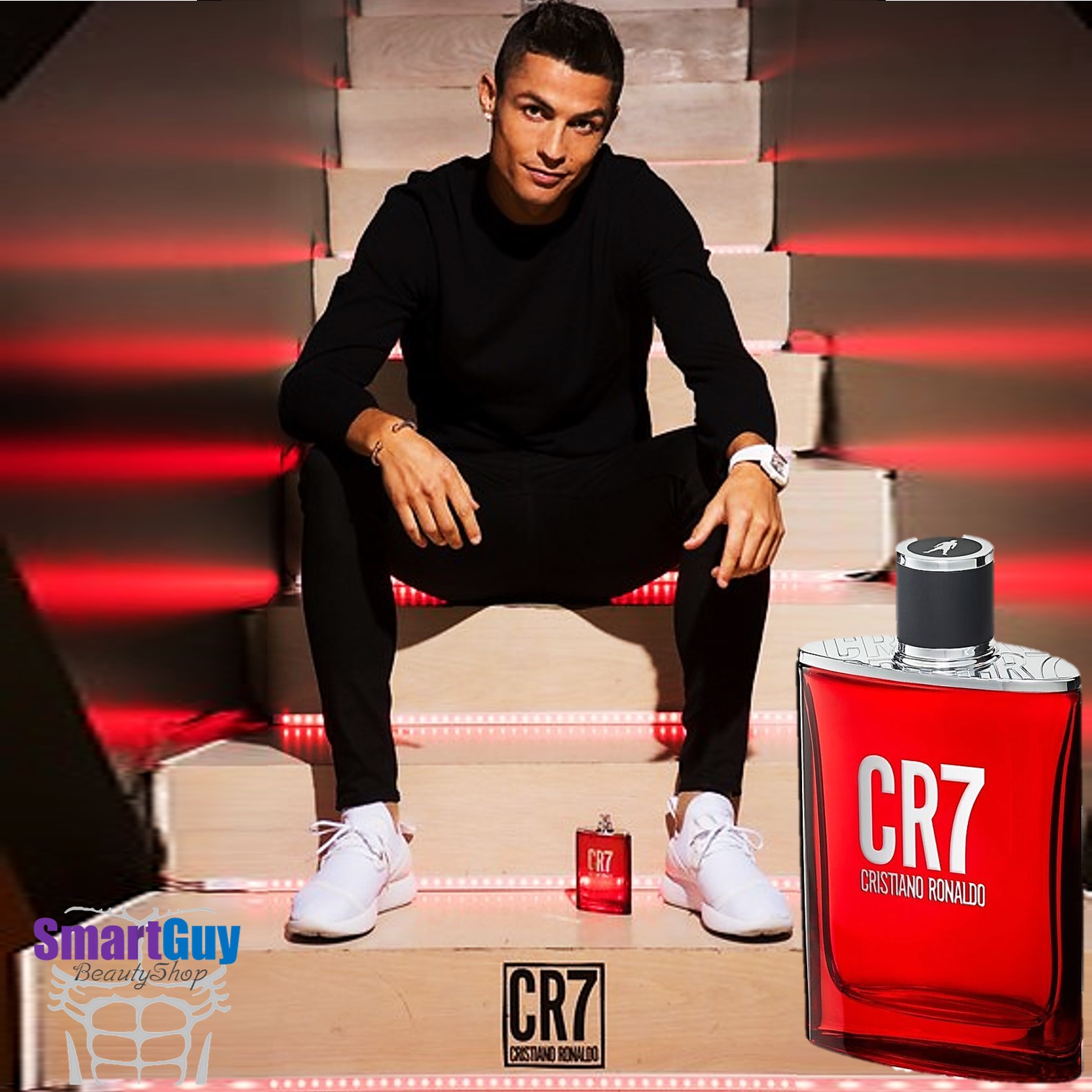 CR7 Cristiano Ronaldo Eau De Toilette Vaporisateur Spray 50ml. น้ำหอมลิขสิทธิ์แท้จากโรนัลโดกลิ่นหอมเย็นสำหรับผู้ชายสปอร์ตแมนผสานความเซ็กซี่น่าค้นหา สินค้านำเข้าของแท้ 100%