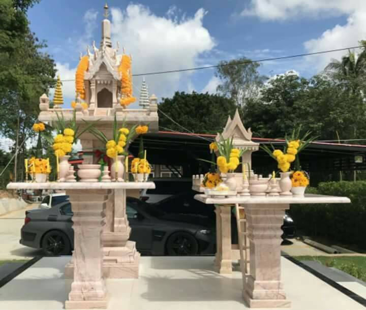ศาลพระภูมิหินอ่อน และศาลตายายหินอ่อน ขนาด 81 cm ราคา