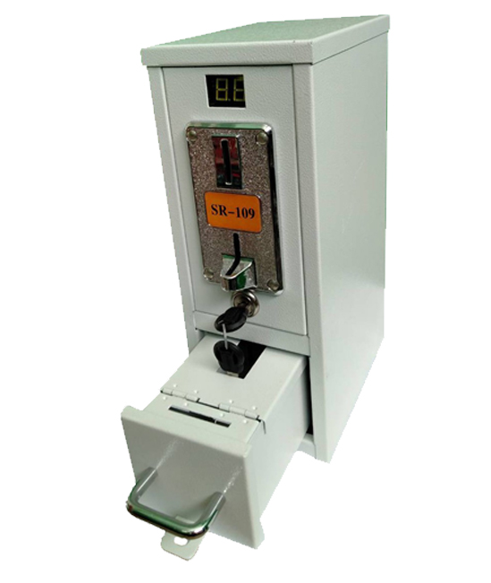 กล่องหยอดเหรียญเครื่องซักผ้ารับเหรียญ5เหรียญ10