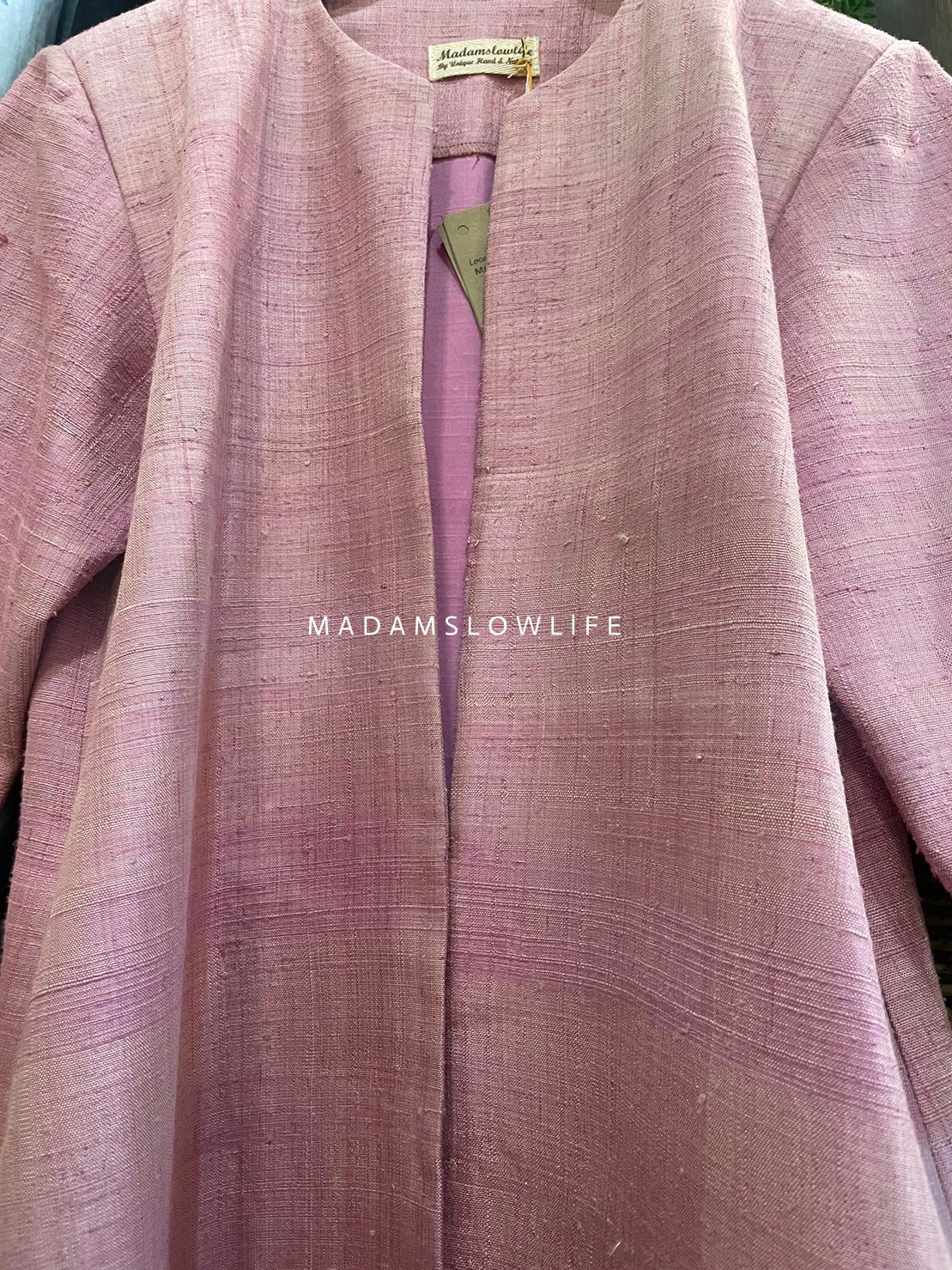 ชุดเสื้อคลุมยาวผ้าไหม