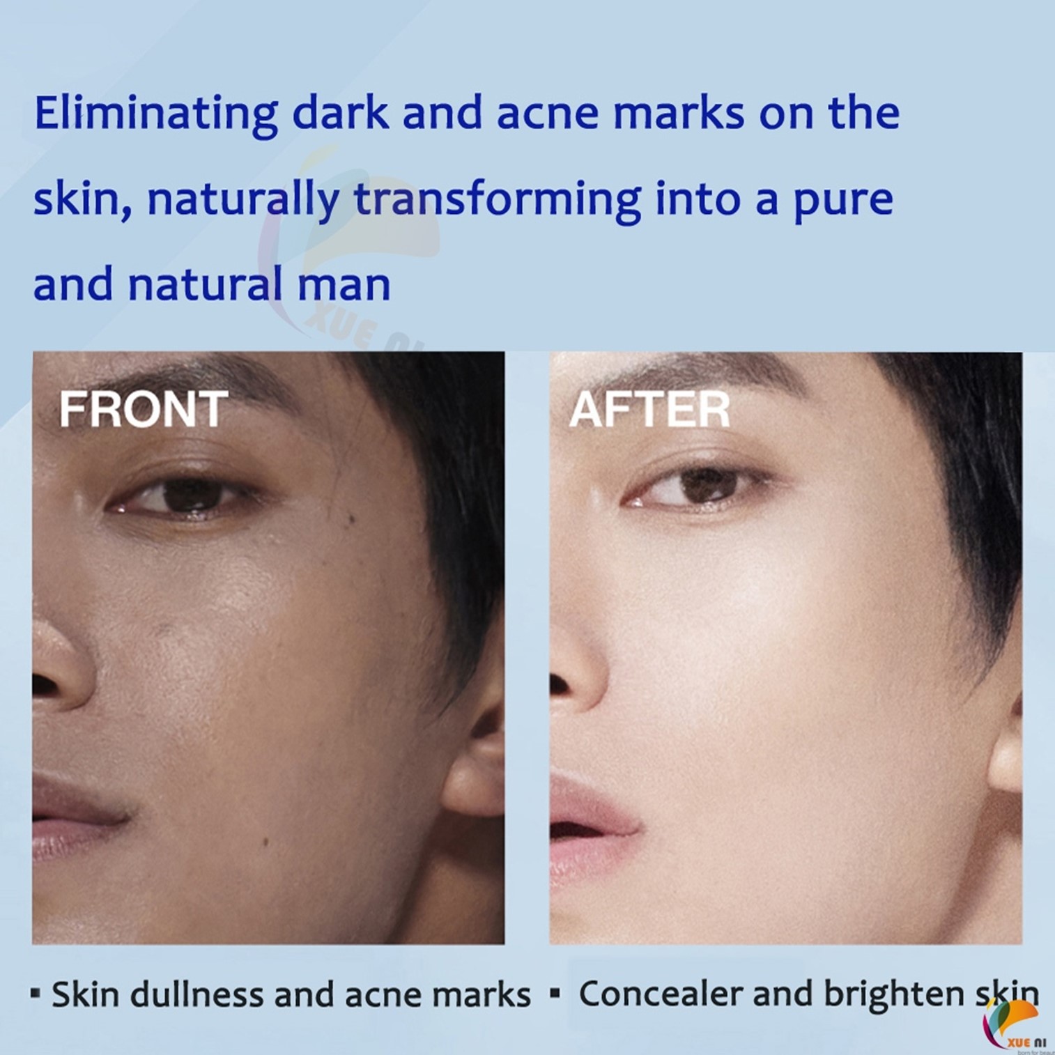 Z:SEA Men’s Oil Control Natural Tone Up Cream 50g ครีมโทนอัพรองพื้นเนื้อบางเบาสำหรับผู้ชายช่วยให้ผิวหน้าแลดูกระจ่างใสมีออร่าคุมมันหล่อดูดีตลอดวัน