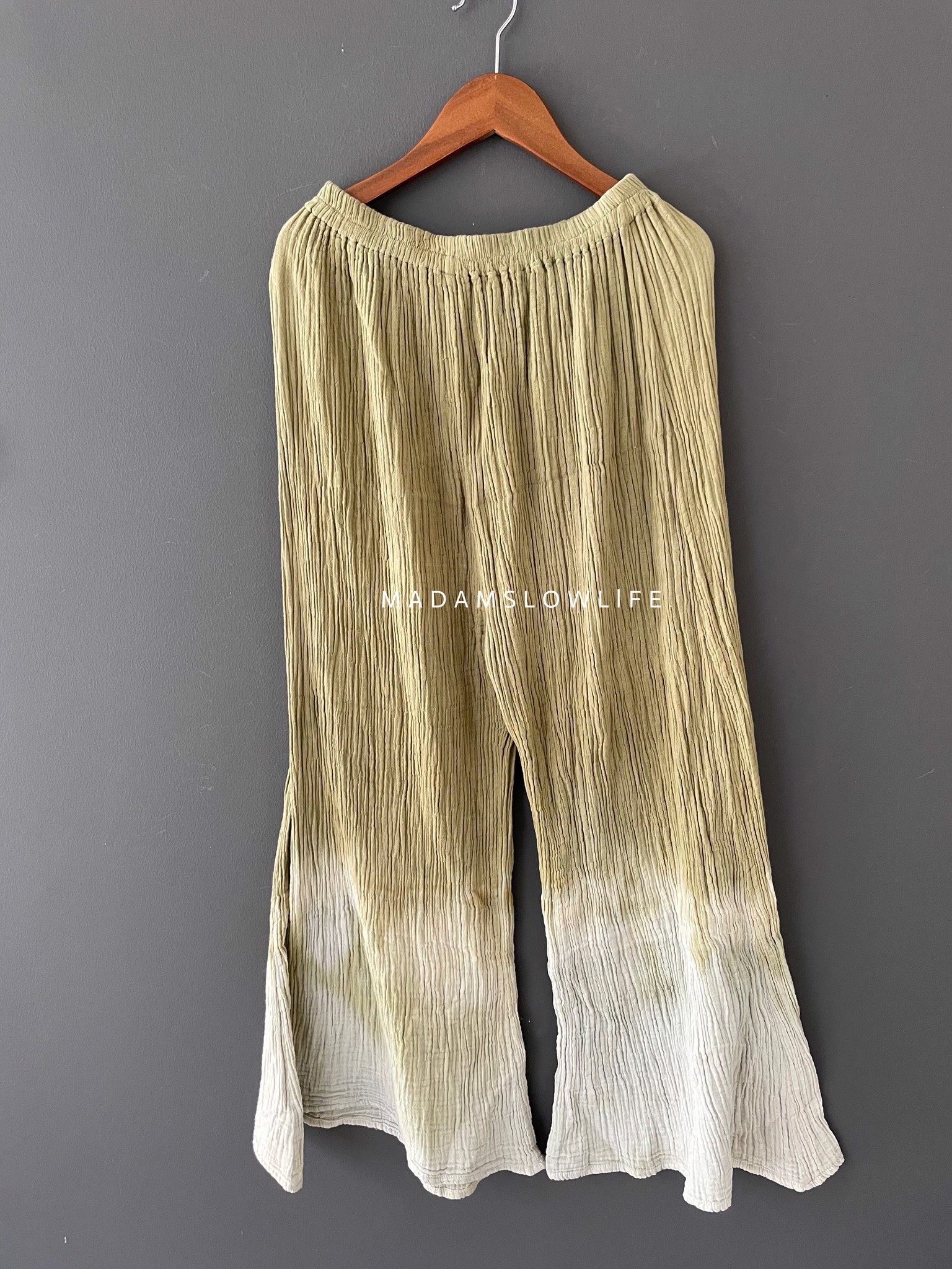 กางเกงขายาว มัดย้อมสีปลอดสารพิษ ฟรีไซต์