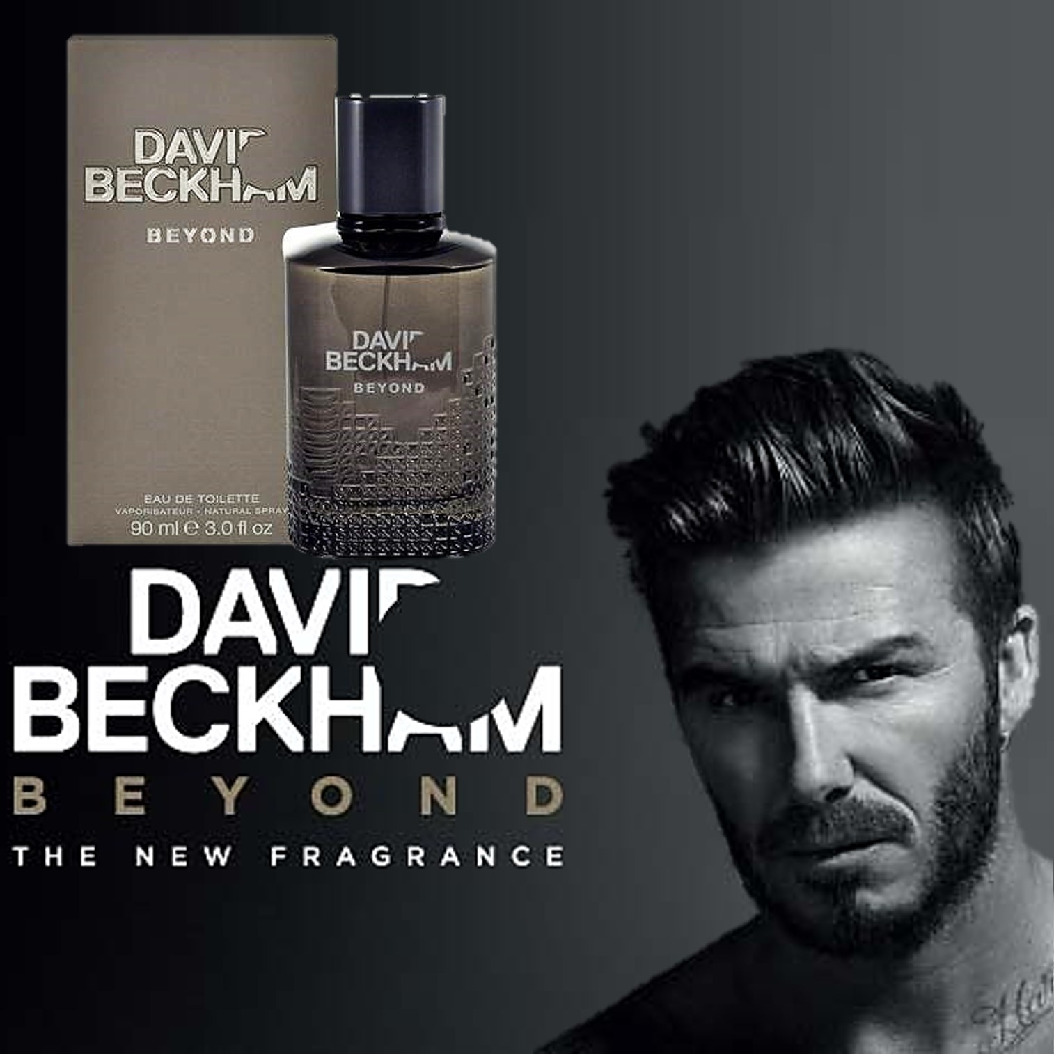 David Beckham BEYOND Eau De Toilette Vaporisateur Spray 90ml. น้ำหอมลิขสิทธิ์แท้จากเดวิด เบคแฮมกลิ่นหอมเย็นสำหรับผู้ชายสปอร์ตแมนผสานความเซ็กซี่น่าค้นหา สินค้านำเข้าของแท้ 100%