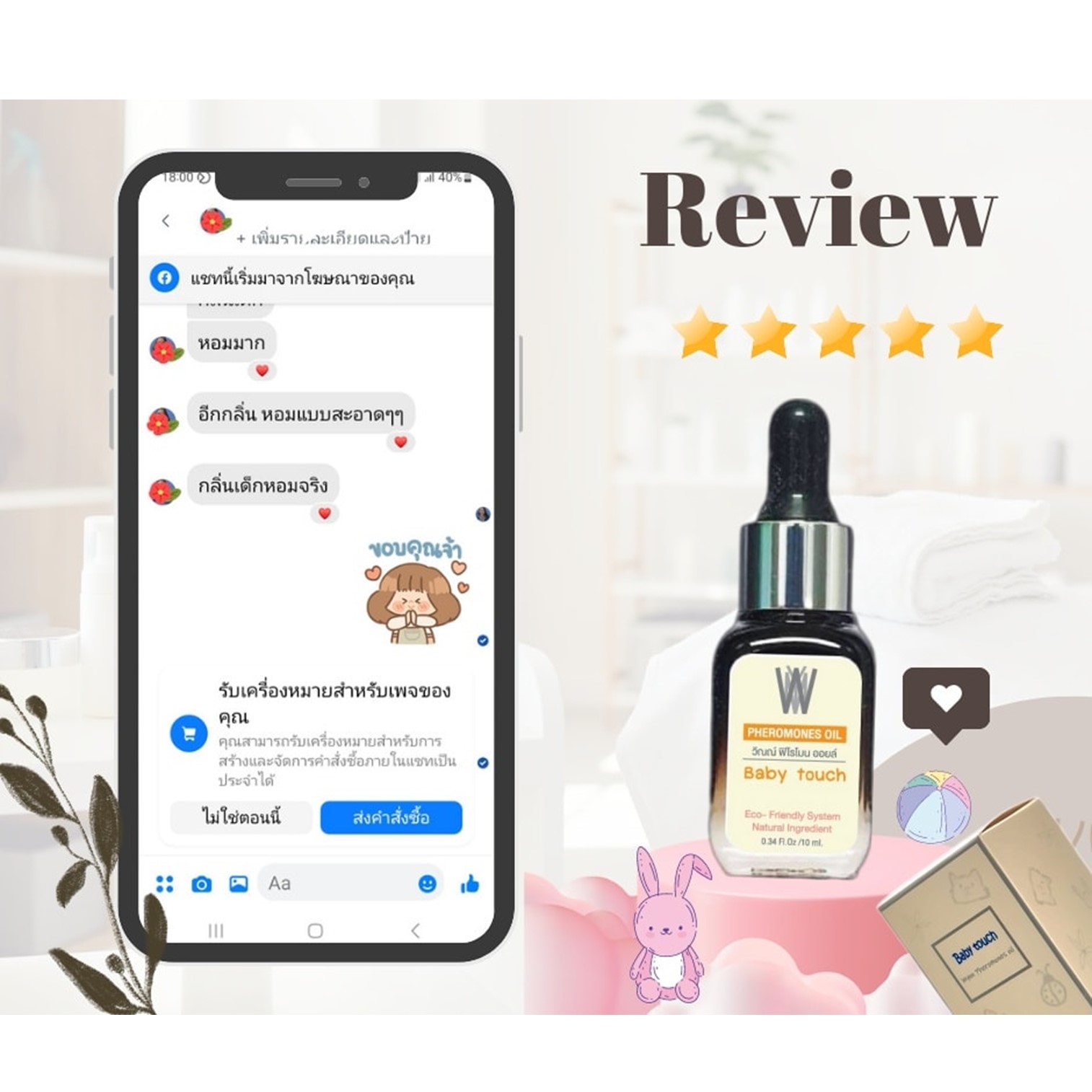 Wynn Pheromones Oil For Woman 10ml ผลิตภัณฑ์ให้ความหอมจุดซ่อนเร้นกลิ่นหอมสุดพิเศษสำหรับผู้หญิงมั่นใจได้นานตลอดวัน