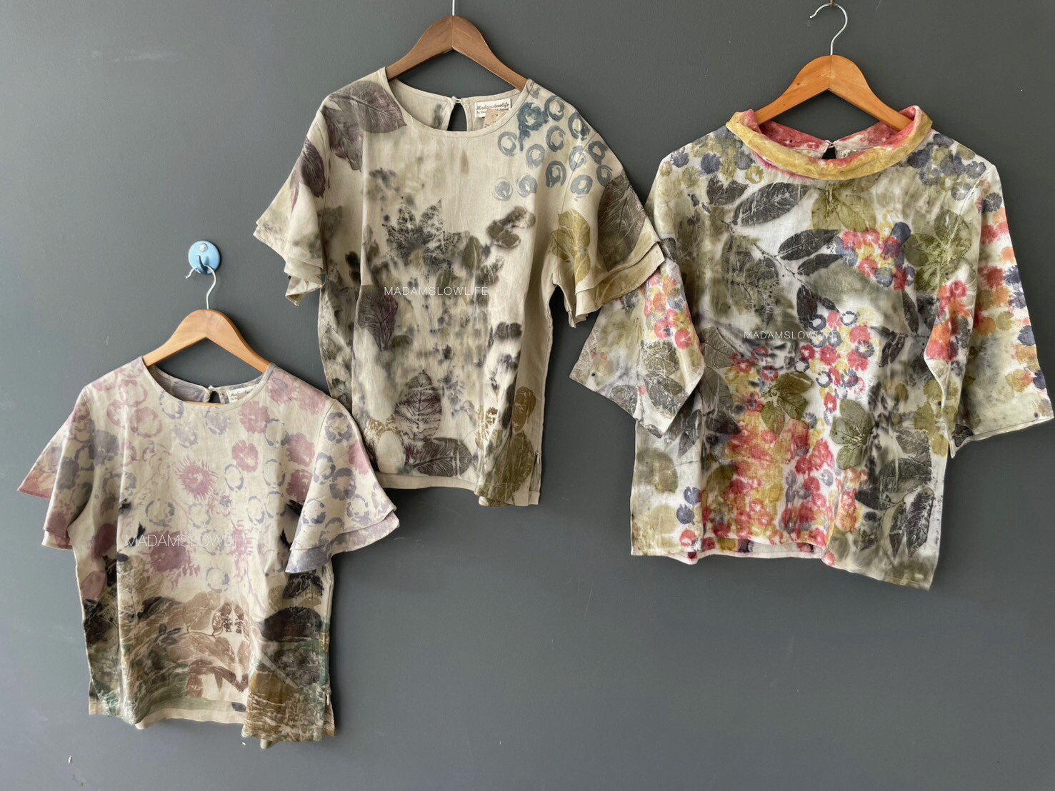 เสื้อลินิน ECO Print Size อก 42 นิ้ว