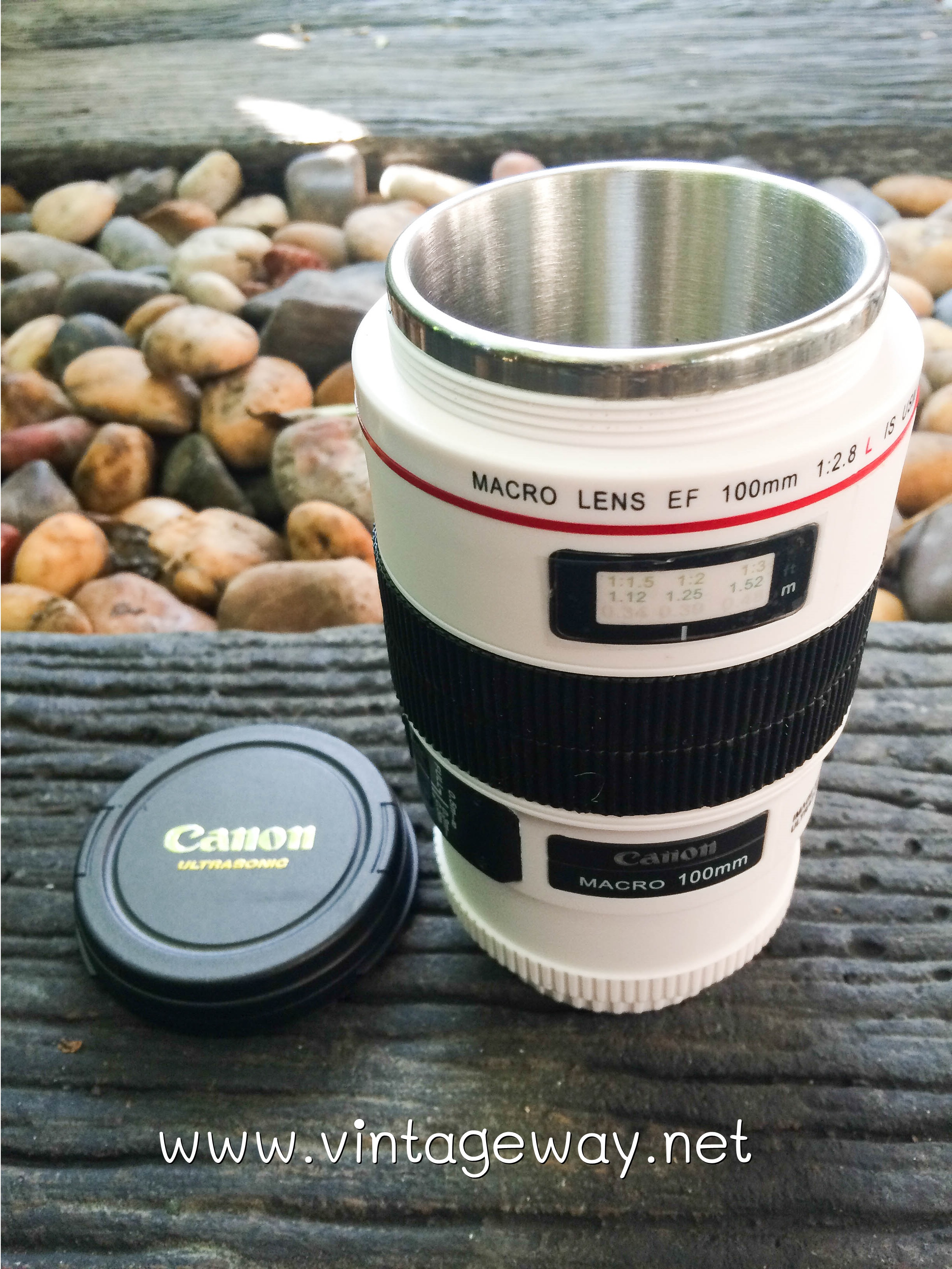 แก้วกาแฟเลนส์กล้องCanonเซรามิกMacroLensEF100mmสวยเท่ห์แบบมีสไตล์