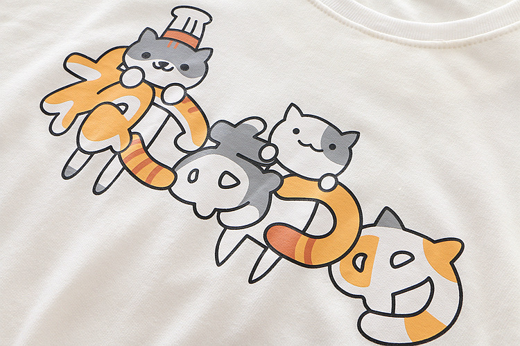 เสื้อแขนยาวจากเกมสุดฮิต เกมเลี้ยงแมว Neko Atsume