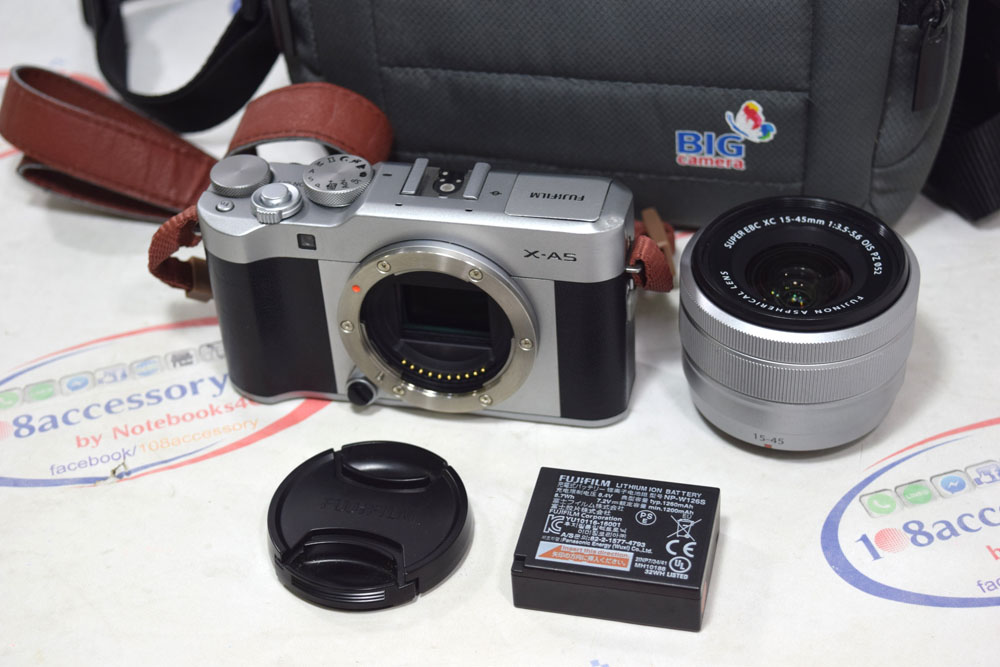 ขาย กล้อง Fujifilm X-A5 + พร้อมเลนส์ 15-45mm สีดำ กล้องศูนย์ อุปกรณ์ครบ
