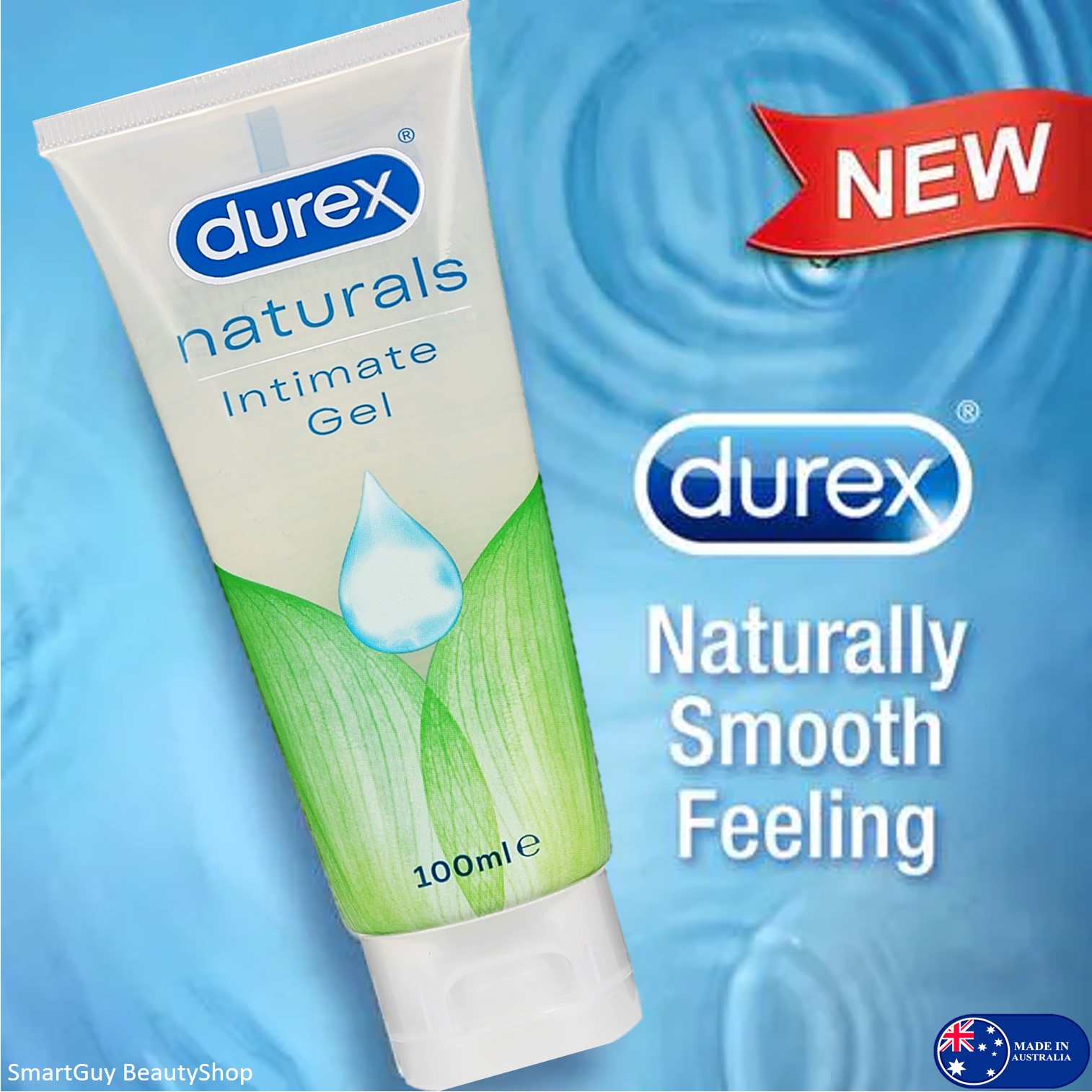 Durex Naturals Pure Intimate Gel Lubricant 100ml เจลหล่อลื่นสูตรน้ำเนื้อบางเบาสูตรพิเศษสินค้านำเข้าจากออสเตรเลียพร้อมส่ง