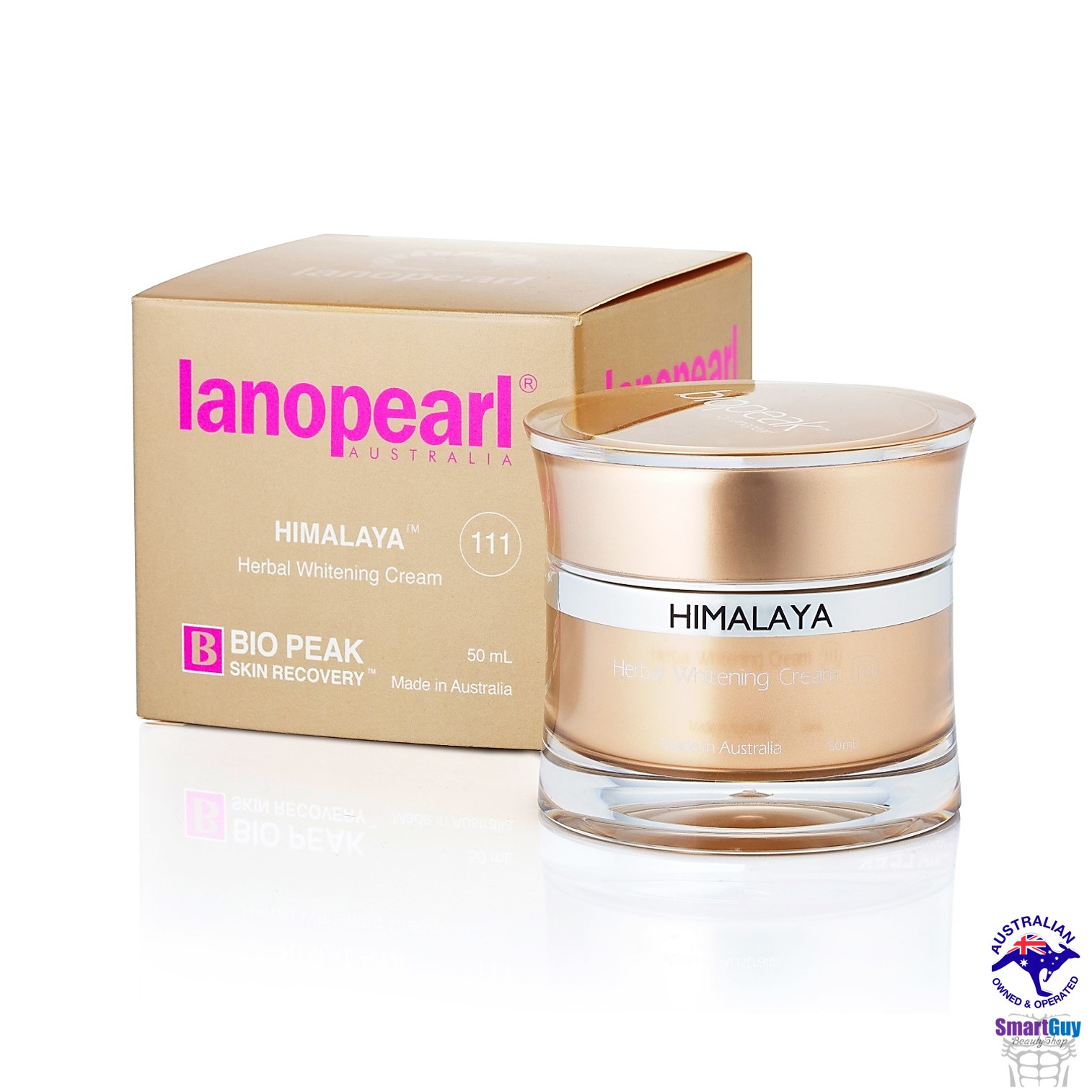 Lanopearl Himalaya Herbal Whitening Cream 50ml. ครีมบำรุงผิวหน้าสูตรพรีเมี่ยมจากวิตามินสารสกัดธรรมชาติมากมายช่วยปรับผิวหน้าตึงกระชับกระจ่างใสย้อนวัยผิวหน้าสูตรเข้มข้นสินค้านำเข้ารับประกันของแท้จากออสเตรเลีย