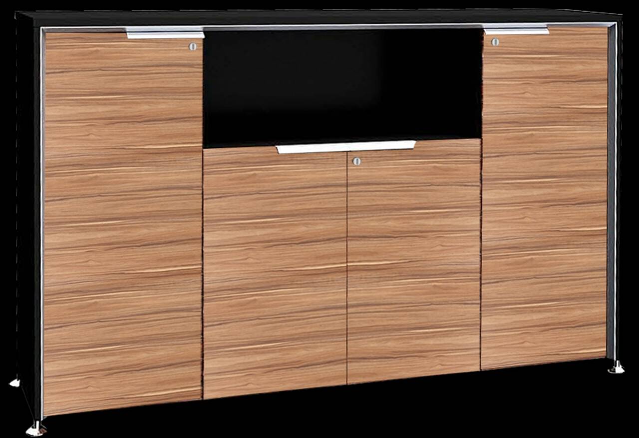 ตู้เก็บเอกสารหน้าไม้เมลามีน รุ่น Grand B-Walnut