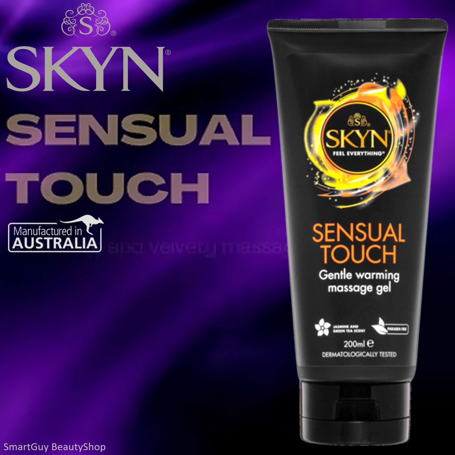 SKYN Sensual Touch Massage Gel 200ml เจลนวดผิวกายกลิ่นหอมพิเศษให้ความรู้สึกผ่อนคลายกระตุ้นอารมณ์สินค้านำเข้าจากออสเตรเลียของแท้พร้อมส่ง