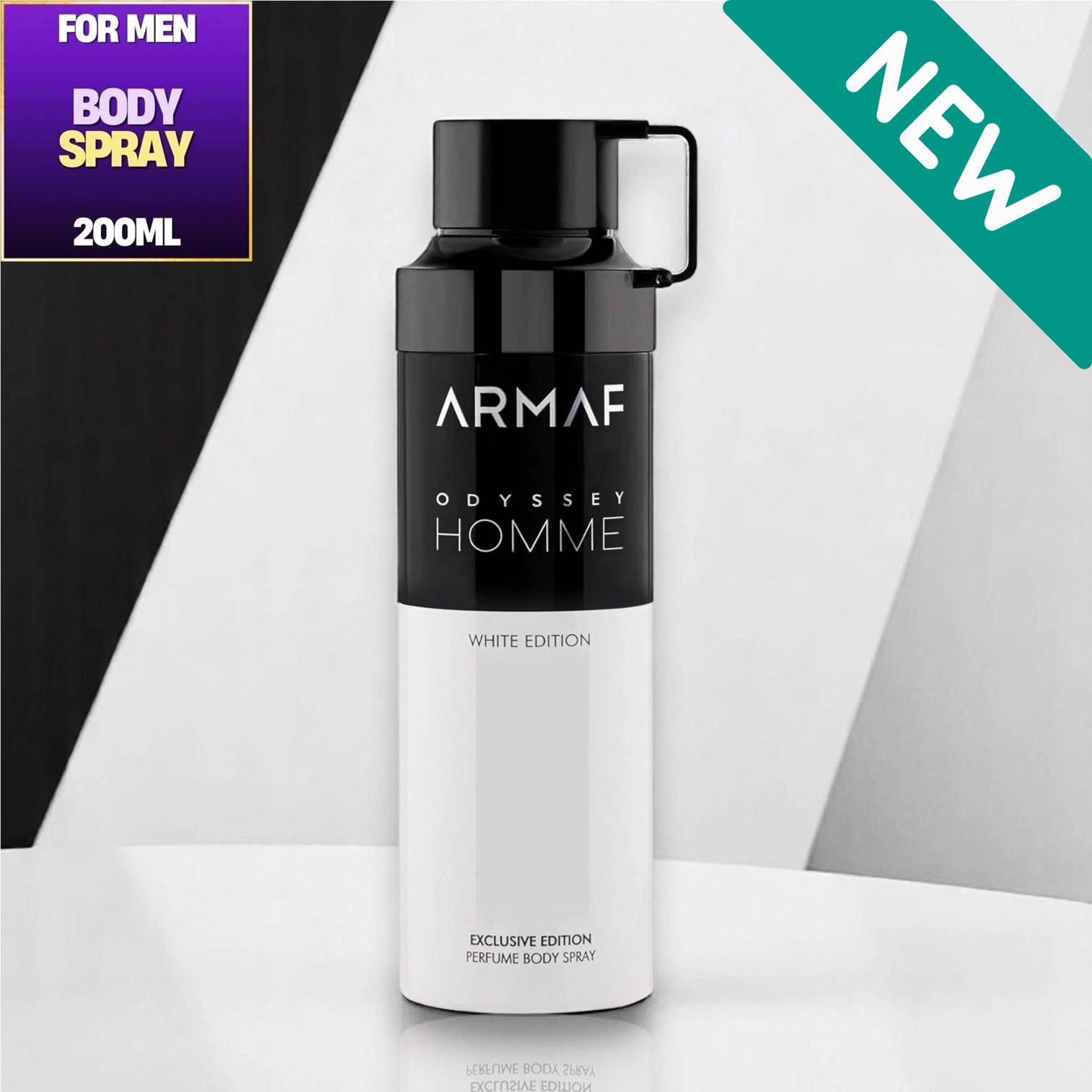 ARMAF ODYSSEY Homme White Edition PERFUME BODY SPRAY FOR MEN 200ML สเปรย์ระงับกลิ่นกายสำหรับผู้ชายกลิ่นหอมสุดพิเศษจากต่างประเทศของแท้พร้อมส่ง