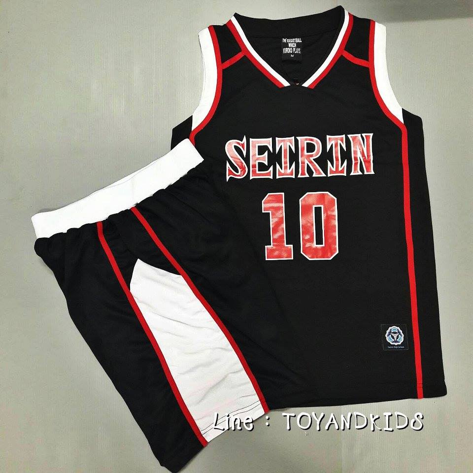 ชุดบาส SEIRIN No.10 สีดำ V2