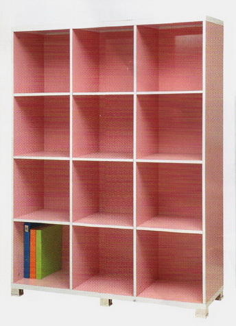 ชั้นวางหนังสือ 12 ช่อง สีสวยงาม รุ่น มารินา ขนาด 121*39*128.5 ซม