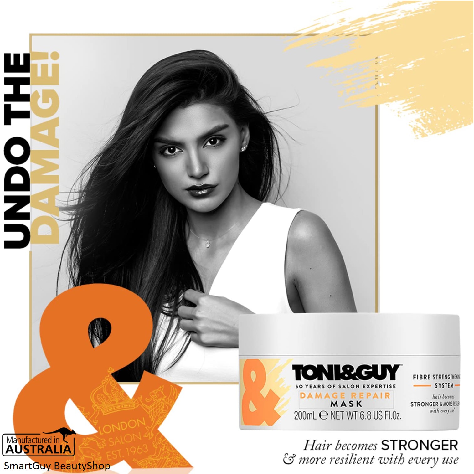 Toni&Guy Nourish Reconstruction Mask 200ml ผลิตภัณฑ์มาส์คบำรุงเส้นผมสูตรพรีเมี่ยมเพื่อผมนุ่มลื่นสลวยมีน้ำหนักเป็นธรรมชาติสินค้านำเข้าจากออสเตรเลียของแท้พร้อมส่ง