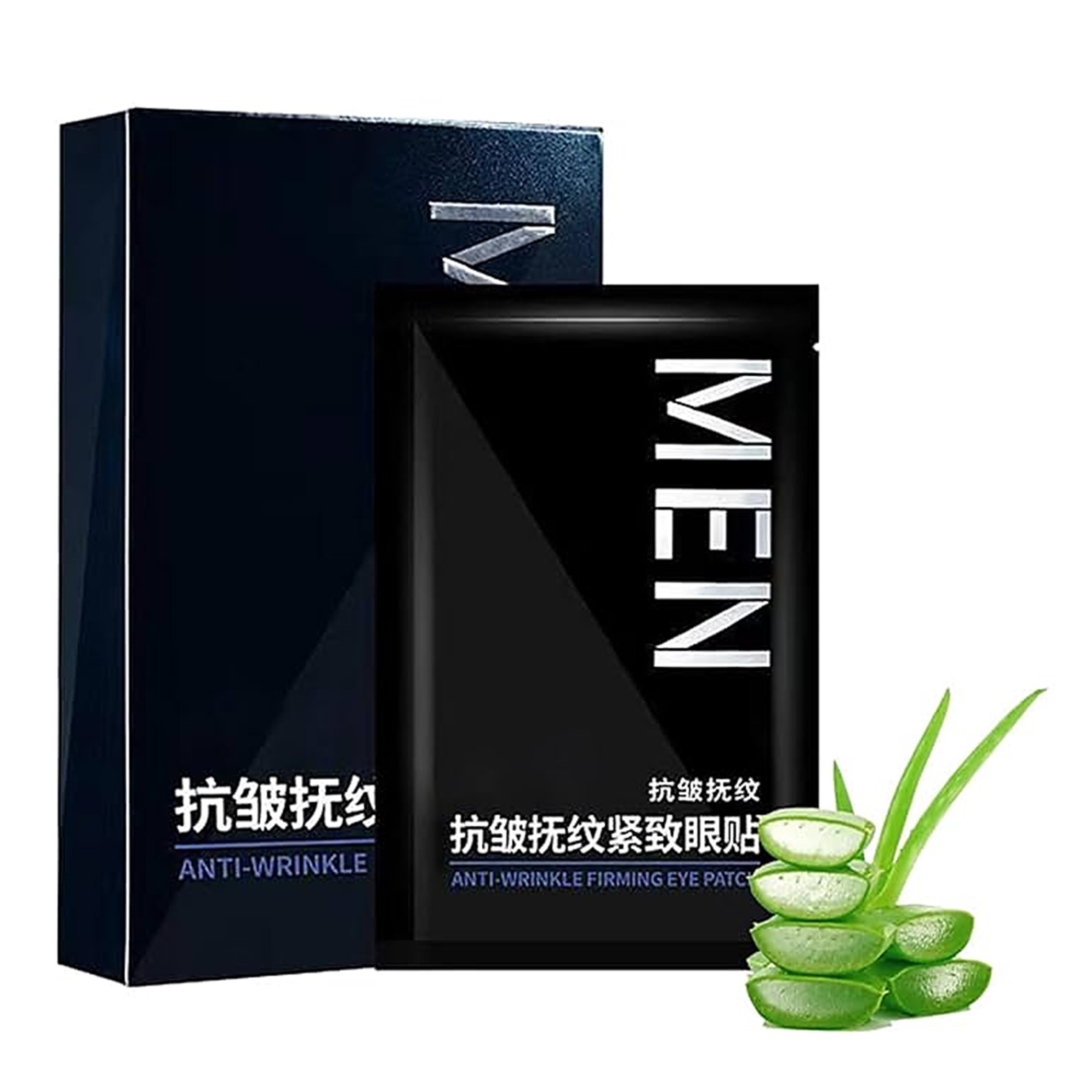 MEN Anti Wrinkle Firming Eye Patch 8pairs/Box แผ่นมาส์คบำรุงผิวรอบดวงตาสูตรพิเศษสำหรับผู้ชายลดริ้วรอยหมองคล้ำถุงใต้ตา