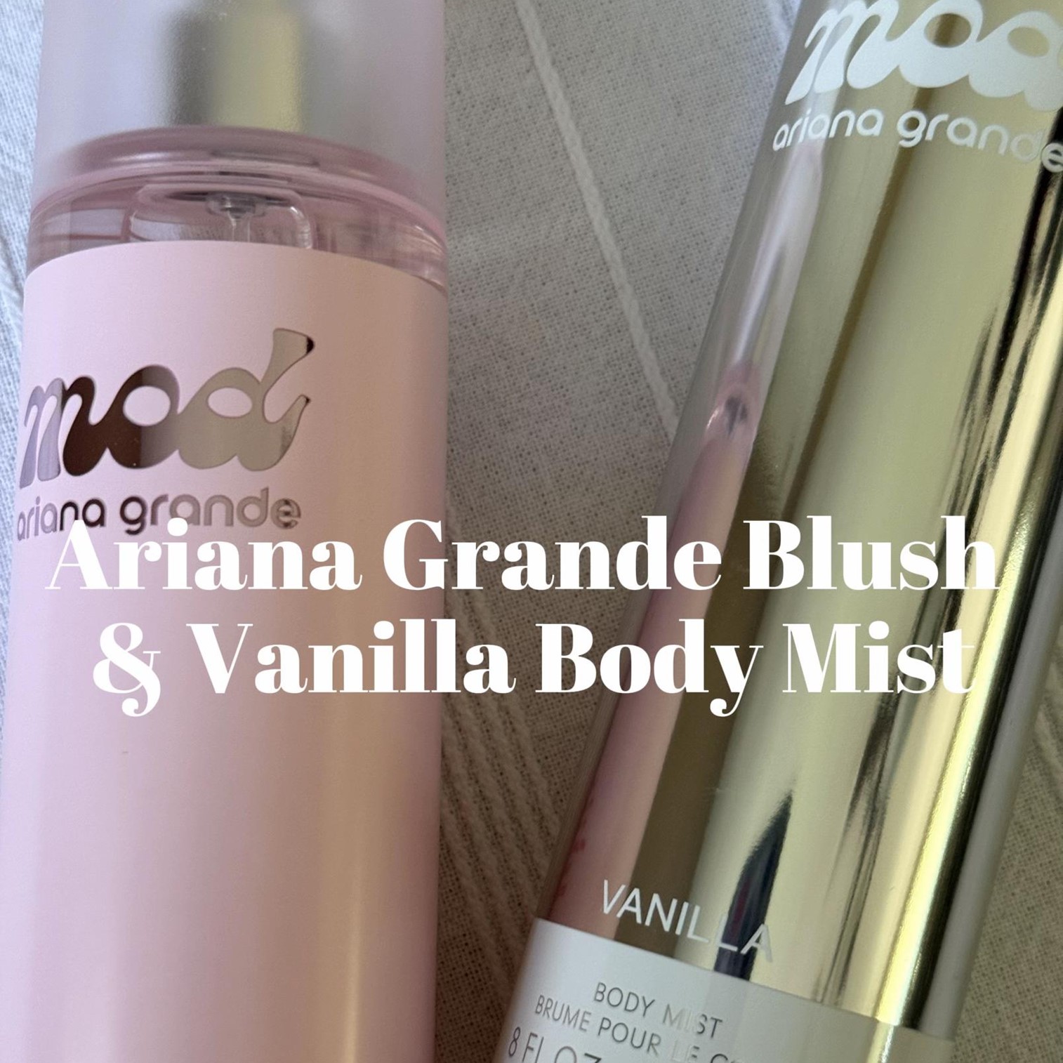 Ariana Grande Mod Blush and Mod Vanilla Body Mist 236ml สเปรย์น้ำหอมสำหรับผิวกายกลิ่นหอมใหม่สุดพิเศษจากนักร้องสาวสวยสินค้านำเข้าลิขสิทธิ์แท้จากออสเตรเลียพร้อมส่ง