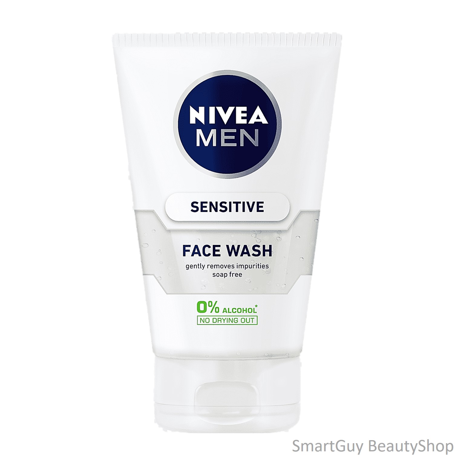 NIVEA MEN Sensitive Face Wash Gently Removes Impurities Soap Free 0% Alcohol 100ml. คลีนซิ่งโฟมทำความสะอาดผิวหน้าผู้ชายสูตรพิเศษสำหรับผิวแพ้ง่ายจากนีเวียเม็นทำความสะอาดหมดจดล้ำลึกพร้อมปรับผิวหน้ากระจ่างใสอ่อนกว่าวัยสินค้านำเข้าจากต่างประเทศ