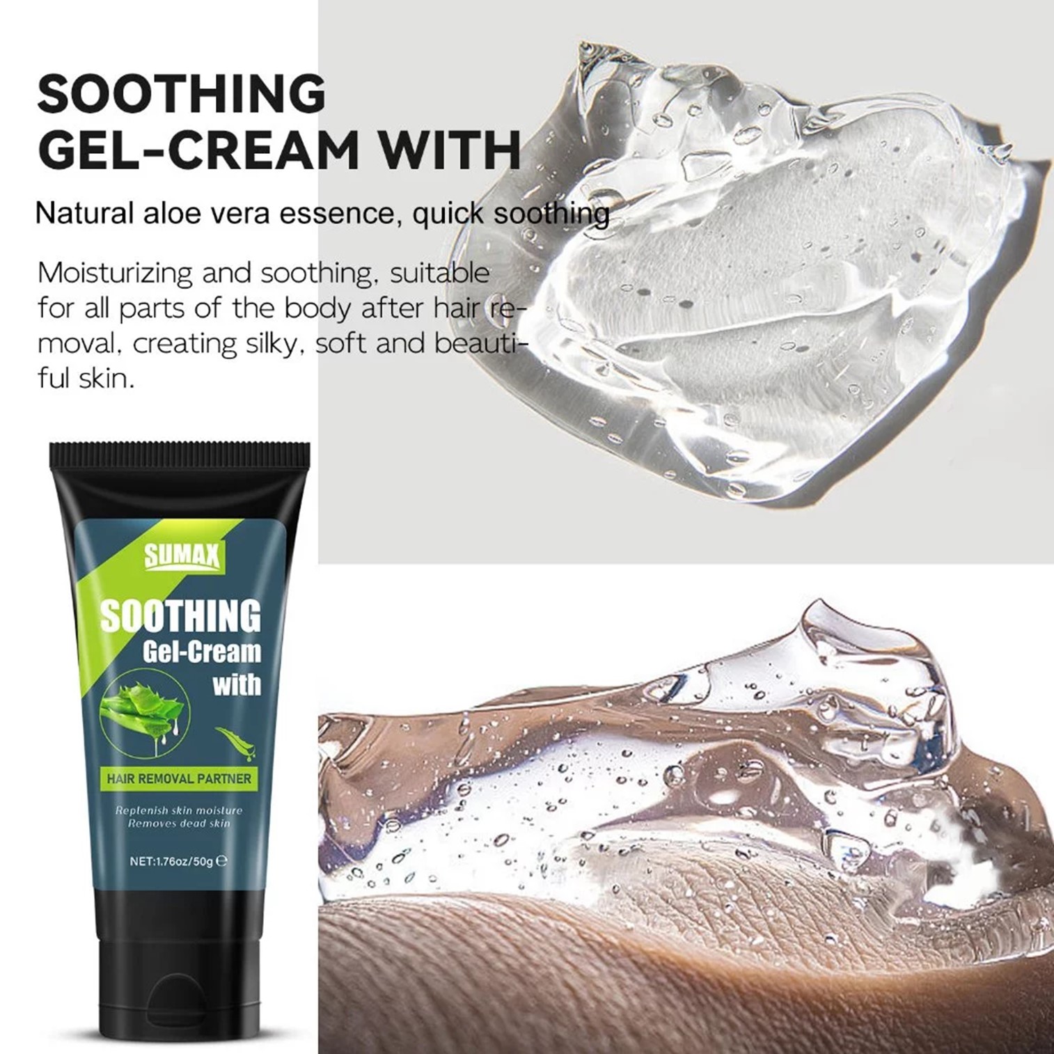 SUMAX Professional Skin Care Specially For You ชุดผลิตภัณฑ์กำจัดขนสูตรอ่อนโยนพิเศษสำหรับผู้ชายพร้อมการบำรุงผิวหลังกำจัดขน