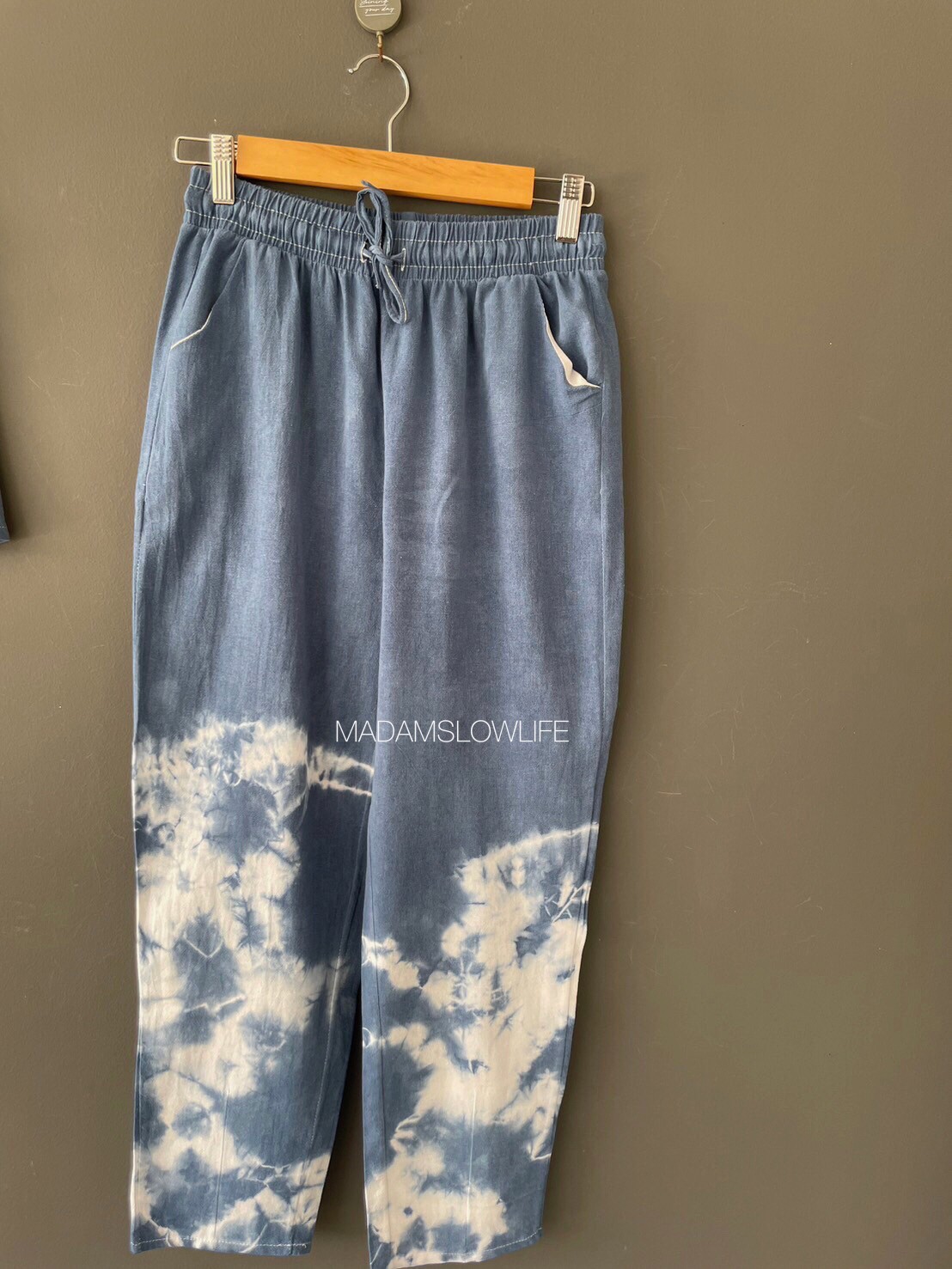 กางเกงขายาวย้อมสีปลอดสารพิษ Size F