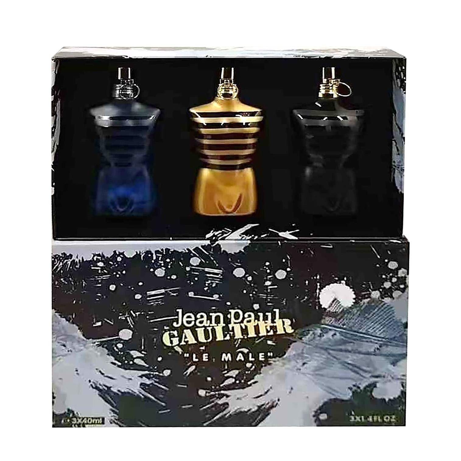 Jean Paul Gaultier 3PCS Miniature Set for Men 3x40ML Eau de Toilette Spray เซ็ตน้ำหอมผู้ชายกลิ่นหอมคลาสสิคผสานความทันสมัยสินค้านำเข้าจากต่างประเทศพร้อมส่ง
