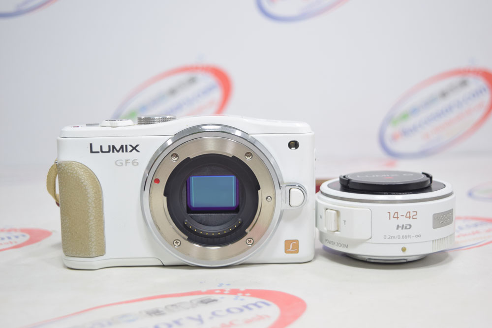 ขายกล้อง Panasonic Lumix DMC-GF6 เลนส์14-42 mm สีขาว รองรับ Wifi สภาพสวย