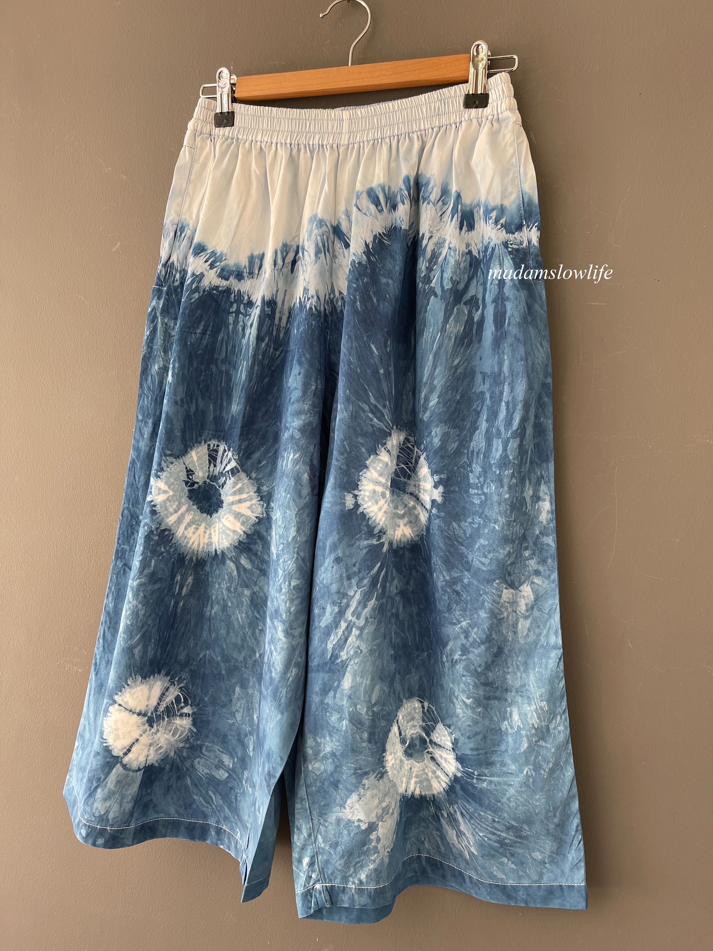 กางเกง5ส่วน ผ้าคอตตอนมัดย้อมสีปลอดสารพิษ มี 2 ขนาด