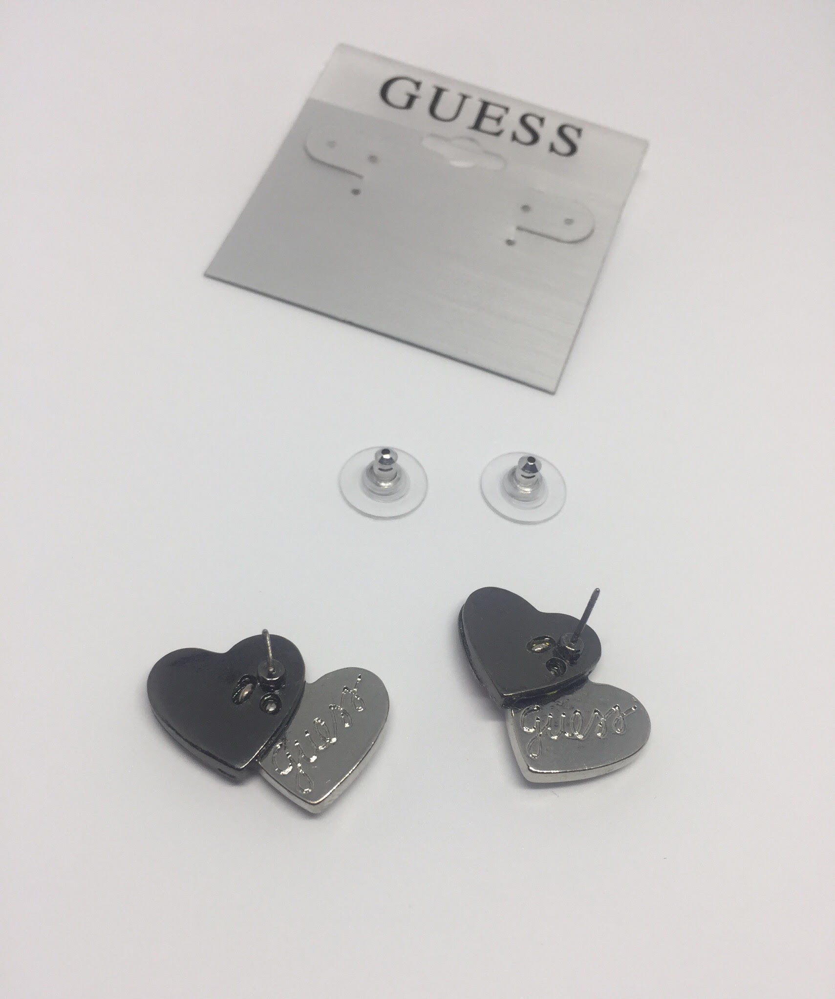 Guess 2Heart Stud Earrings
