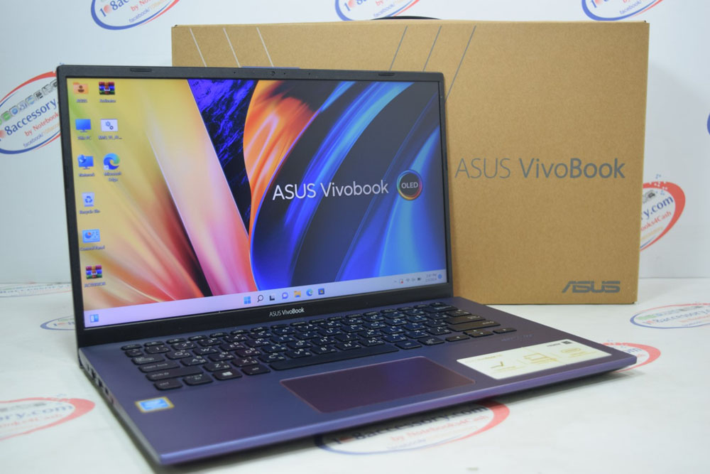 ขาย Asus Vivobook 14 จอ 14 FHD สีม่วง CPU Intel SSD+HDD 1TB พร้อมกล่อง