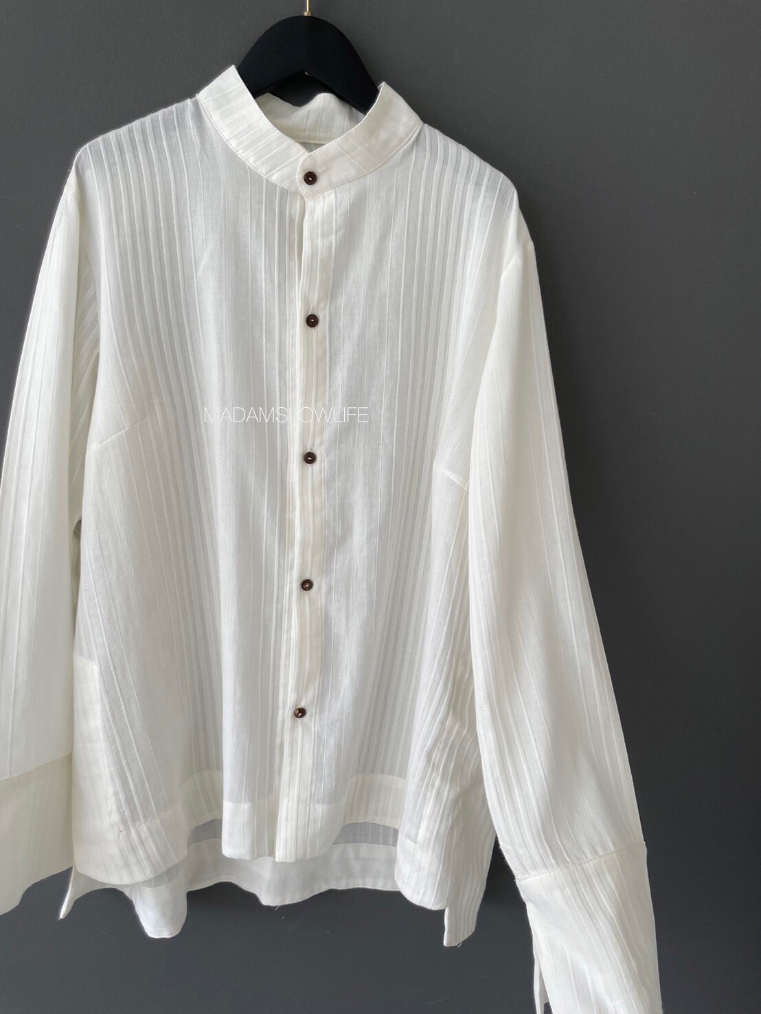 เสื้อคอจีนแขนพับ Size F อก 36-42 นิ้ว