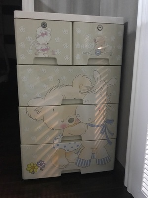 ลิ้นชักเก็บของ/ตู้เสื้อผ้าการ์ตูน 5 ชั้น