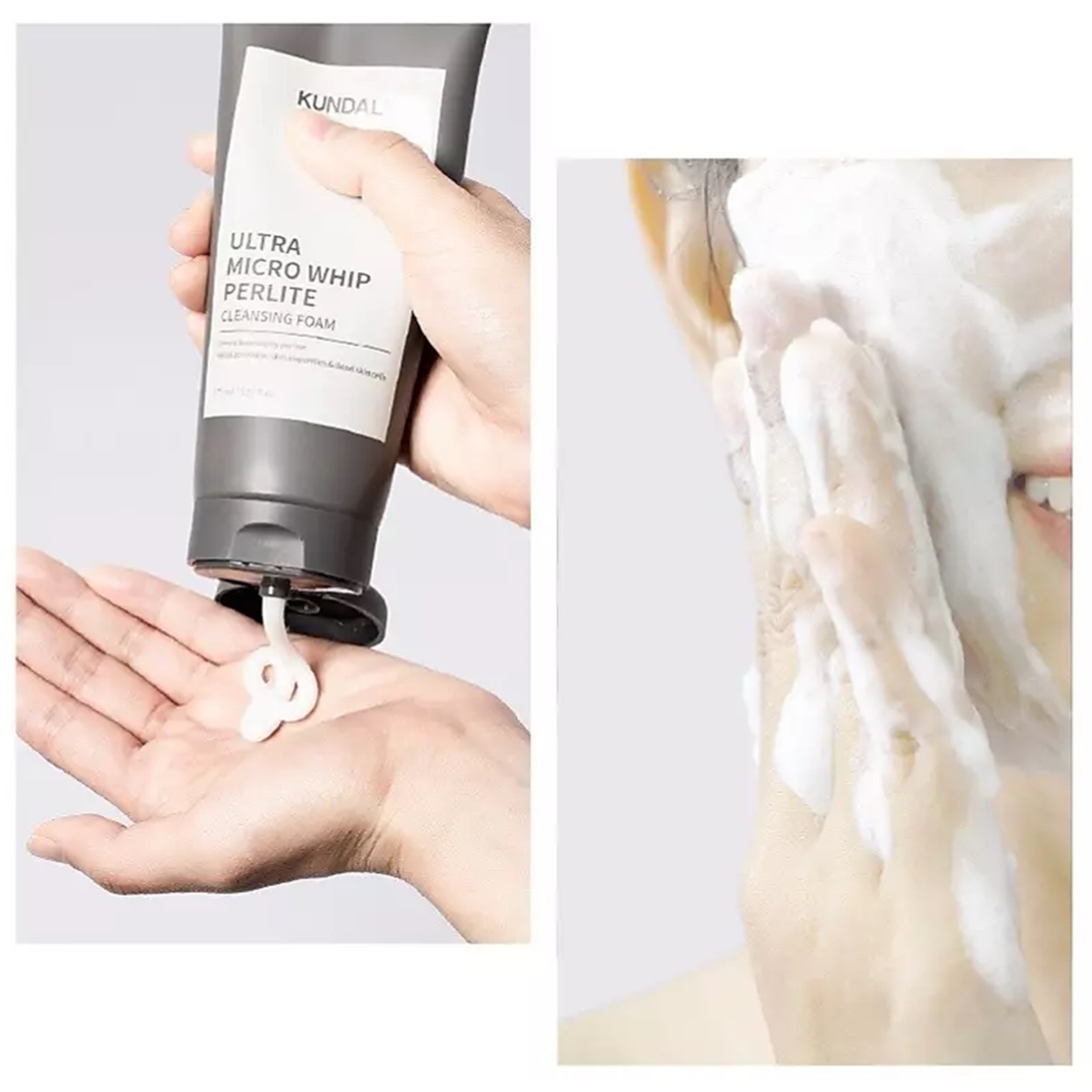 Kundal Ultra Micro Whip Perlite Cleansing Foam 175ml คลีนซิ่งโฟมทำความสะอาดผิวหน้าสูตรพิเศษจากเกาหลีของแท้พร้อมส่ง