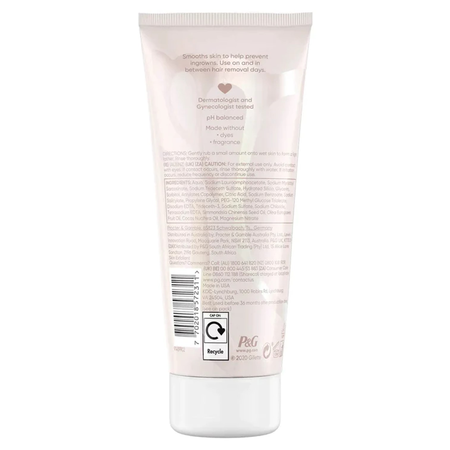 Gillette Venus Skin Smoothing Exfoliant 177ml ครีมสครับขัดผิวสูตรอ่อนโยนสำหรับจุดซ่อนเร้นของผู้หญิงสินค้านำเข้าจากออสเตรเลียของแท้พร้อมส่ง