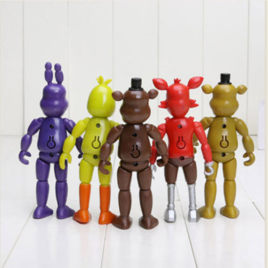 โมเดล Five Nights มีแสง ขนาด 6 นิ้ว ครบชุด 5 ตัว