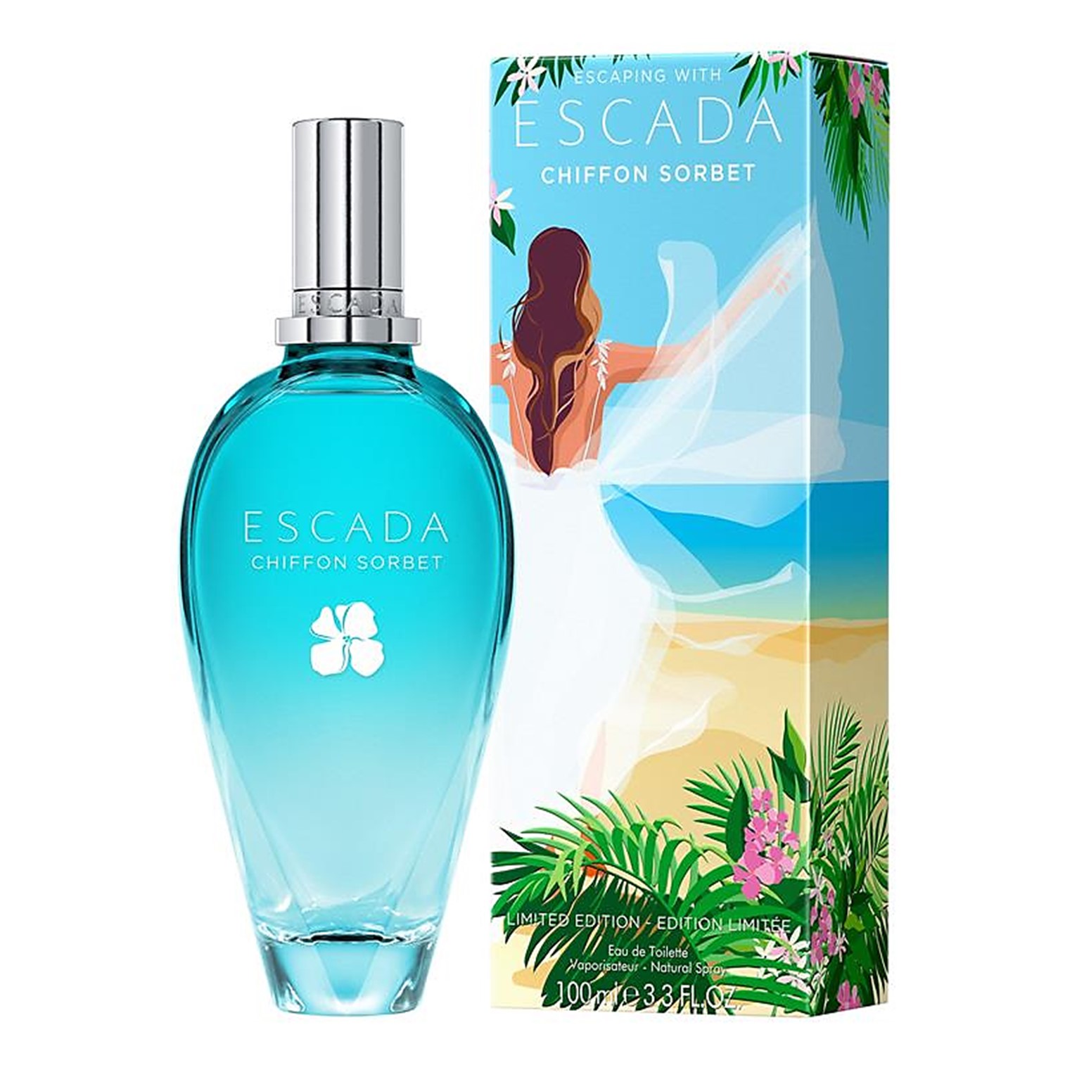 Escada Chiffon Sorbet Eau De Toilette 100ml น้ำหอมกลิ่นหอมหวานหรูหราสุดพิเศษสำหรับผู้หญิงสินค้านำเข้าจากต่างประเทศรับประกันของแท้พร้อมส่ง