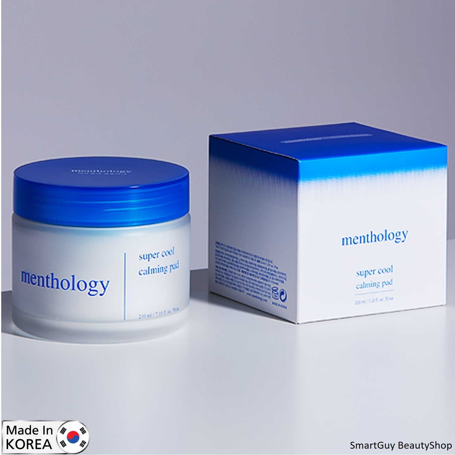 Menthology Super Cool Calming Skin Pad แผ่นเช็ดทำความสะอาดผิวหน้าพร้อมการบำรุงสูตรพิเศษจากเกาหลีของแท้พร้อมส่ง