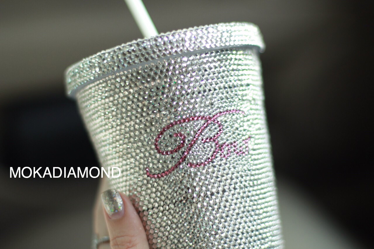 แก้วสตาร์บัคติดเพชร by Moka Diamond