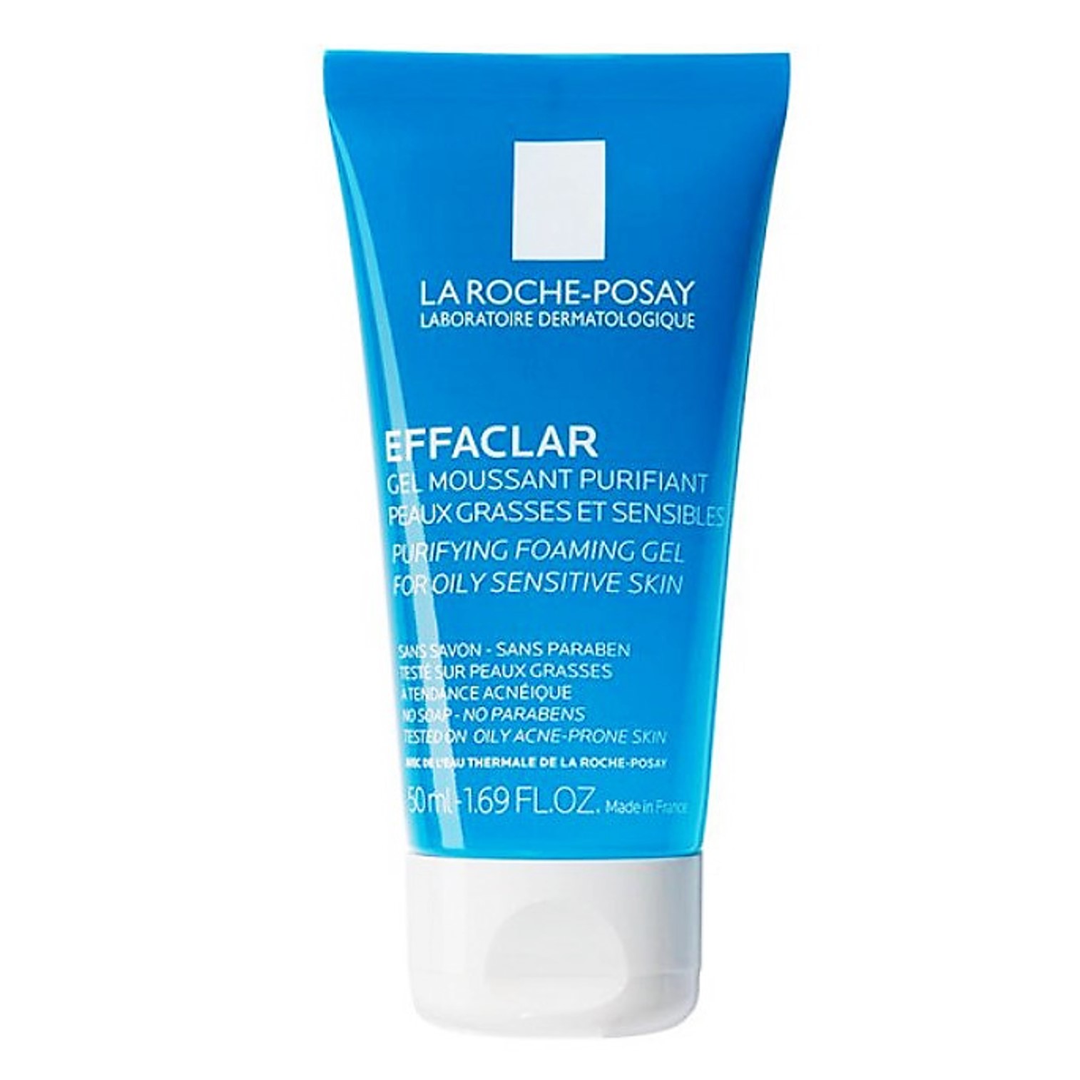 La Roche Posay Effaclar Purifying Foaming Gel 50ml เจลทำความสะอาดผิวหน้าสูตรอ่อนโยนพิเศษ
